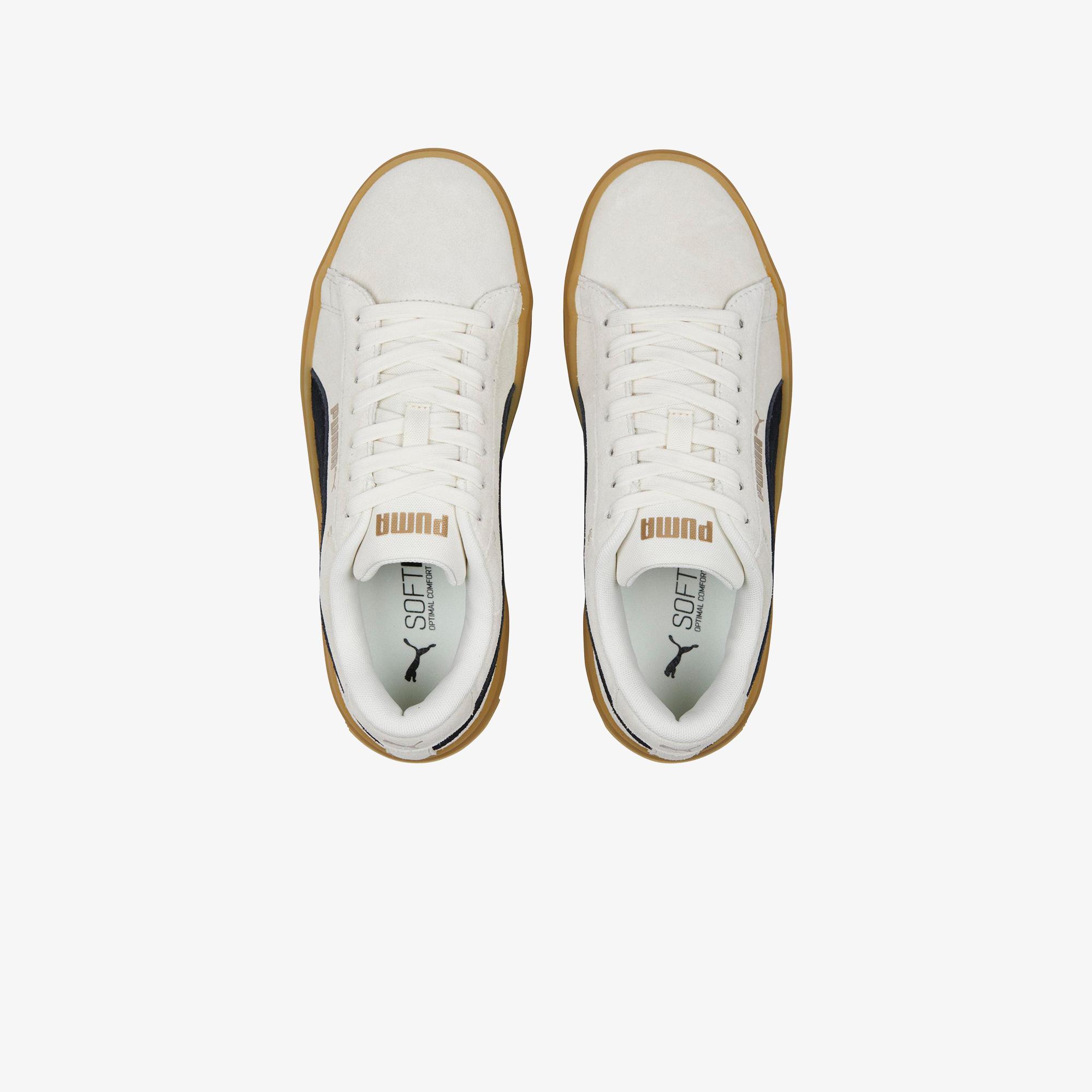 Puma Smash Platform V3 Sd Kadın Krem Spor Ayakkabı