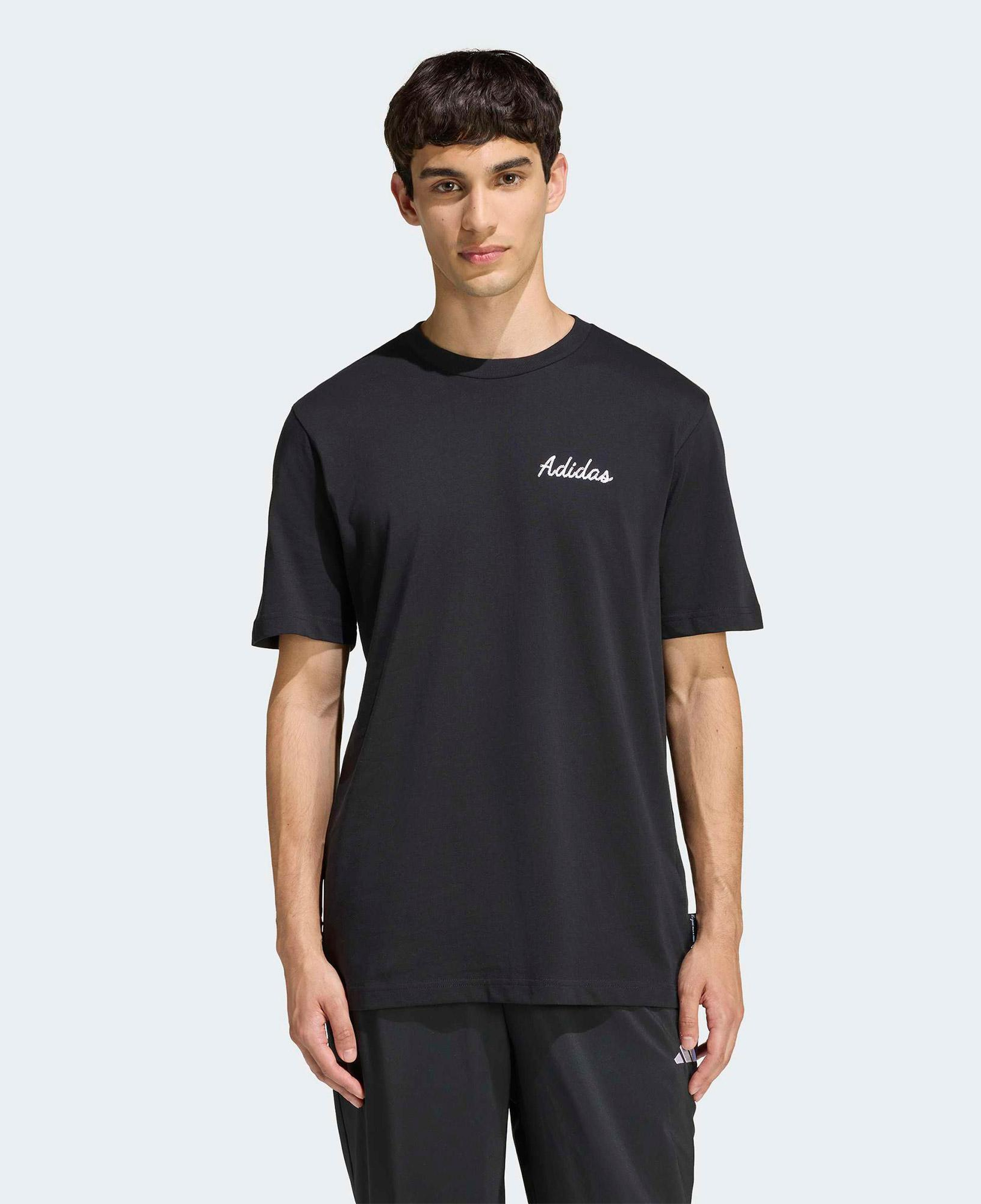 adidas Novelty Bowl Grafik Erkek Siyah Antrenman T-Shirt