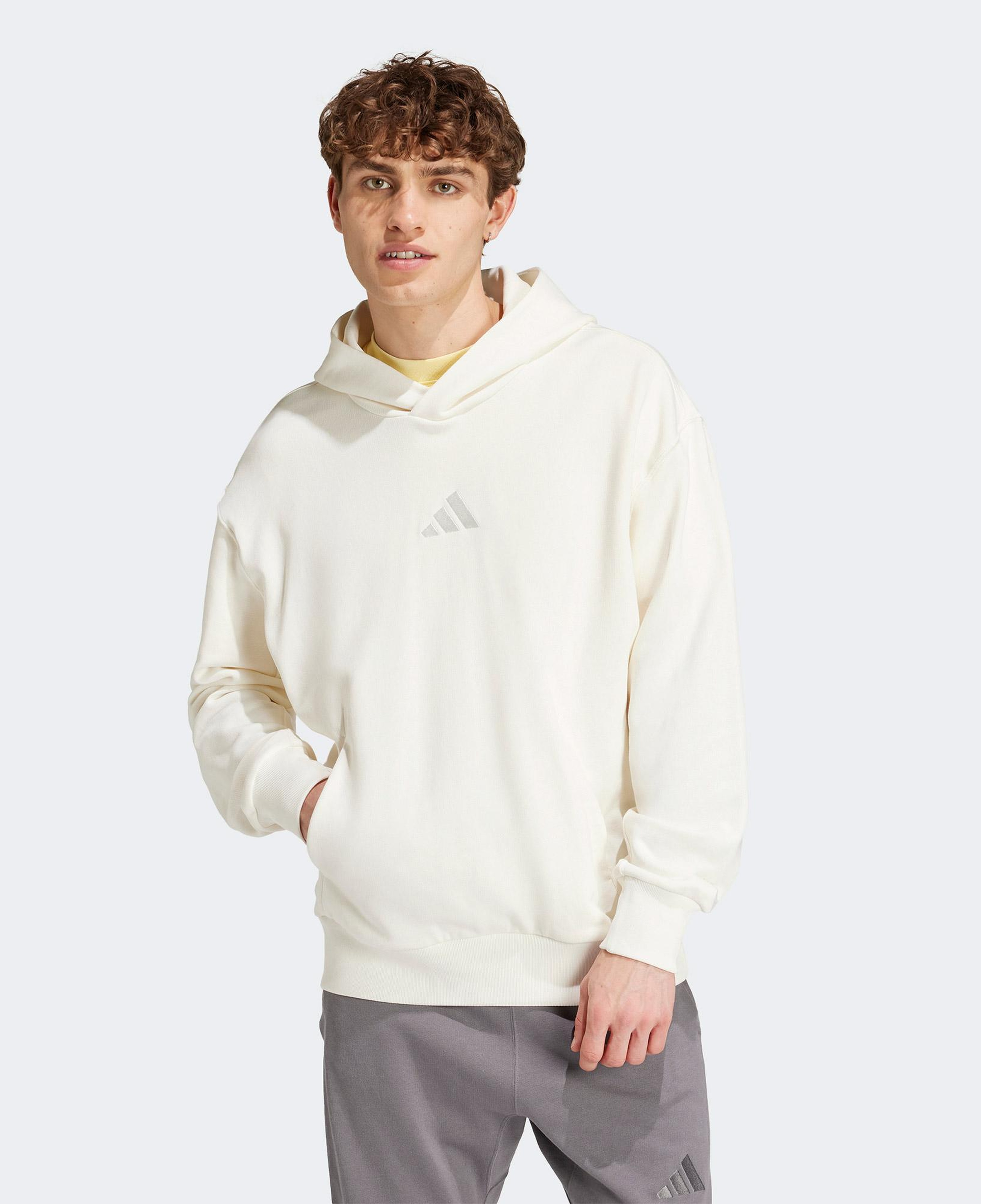 adidas All Szn French Terry Erkek Beyaz Sweatshirt