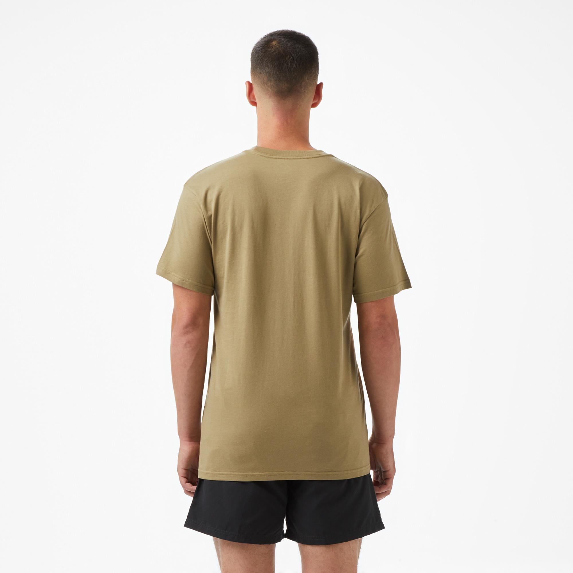 Quiksilver Ev Mini Logo SS Erkek Haki T-Shirt