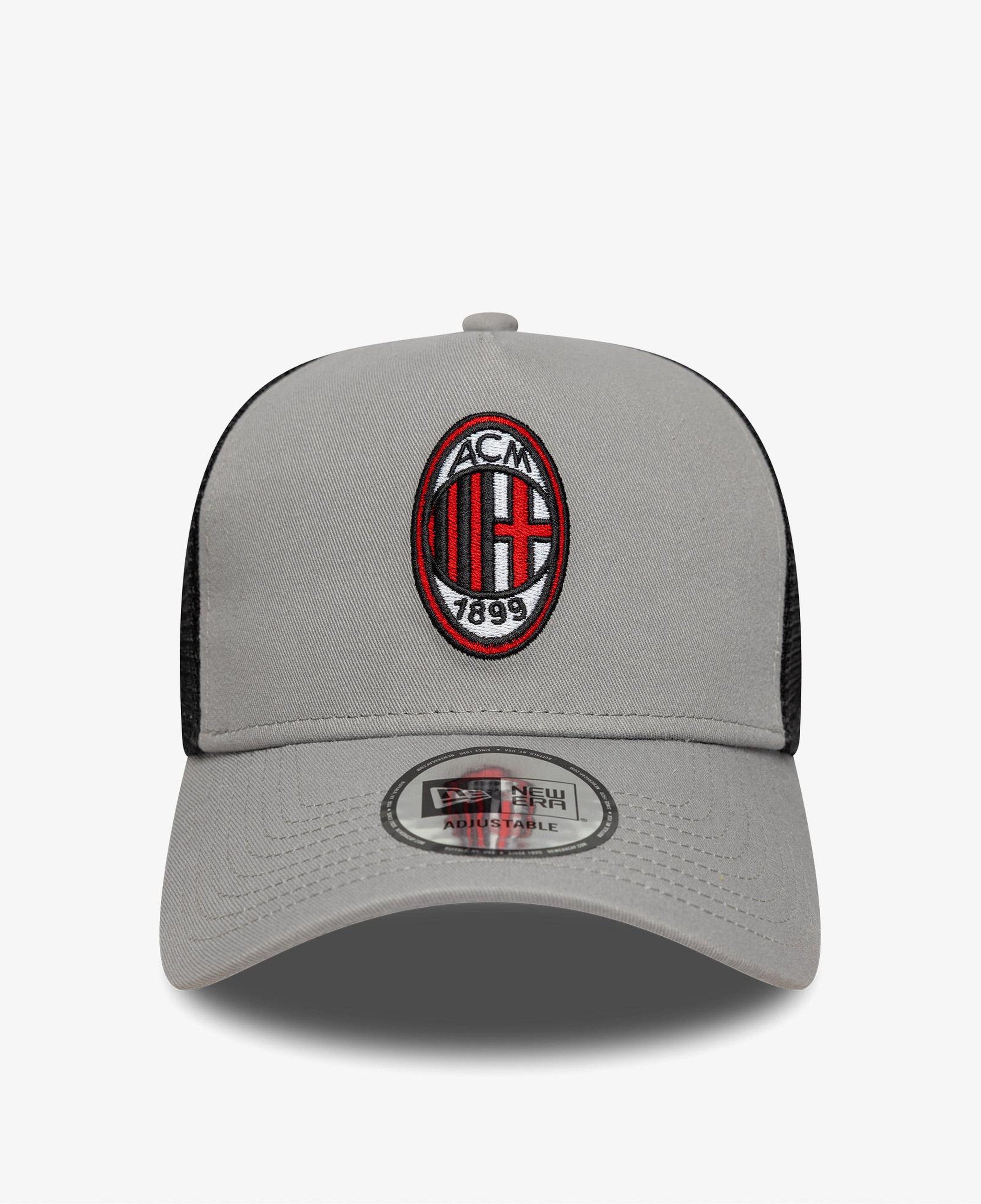 New Era Patch Trucker Ac Milan Unisex Gri Şapka