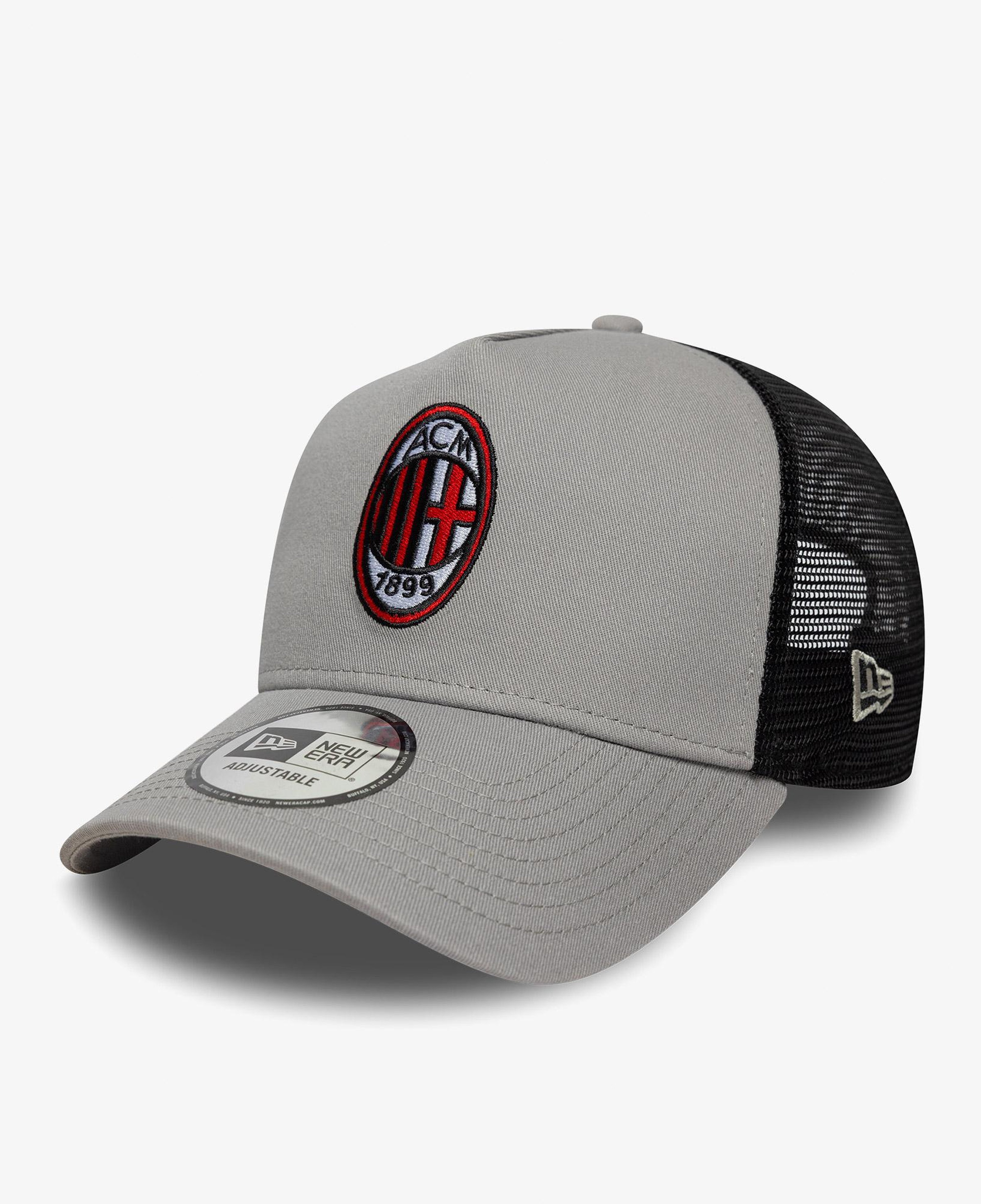 New Era Patch Trucker Ac Milan Unisex Gri Şapka