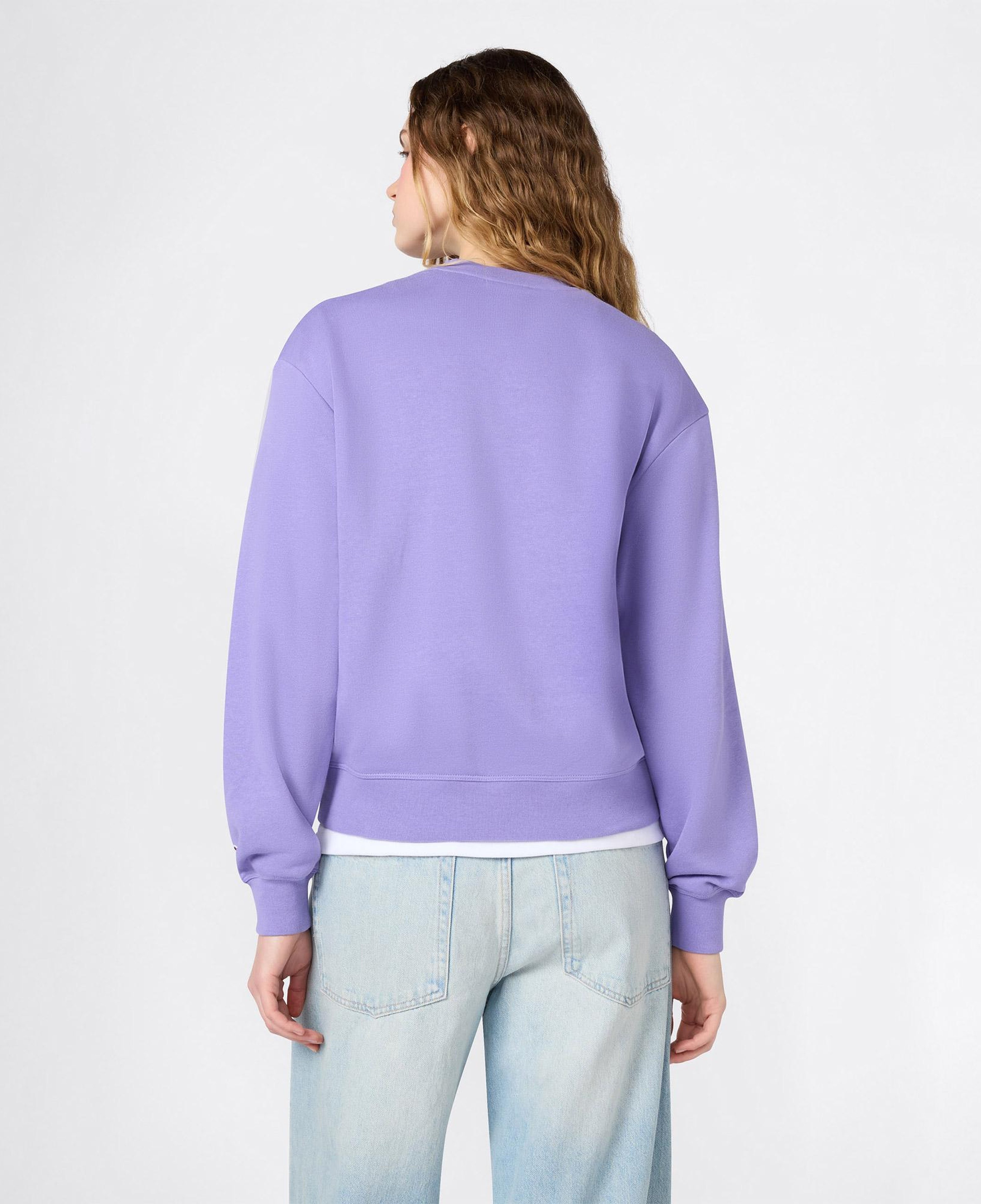 Champion Crewneck Regular Fit Kadın Mor Sweatshirt