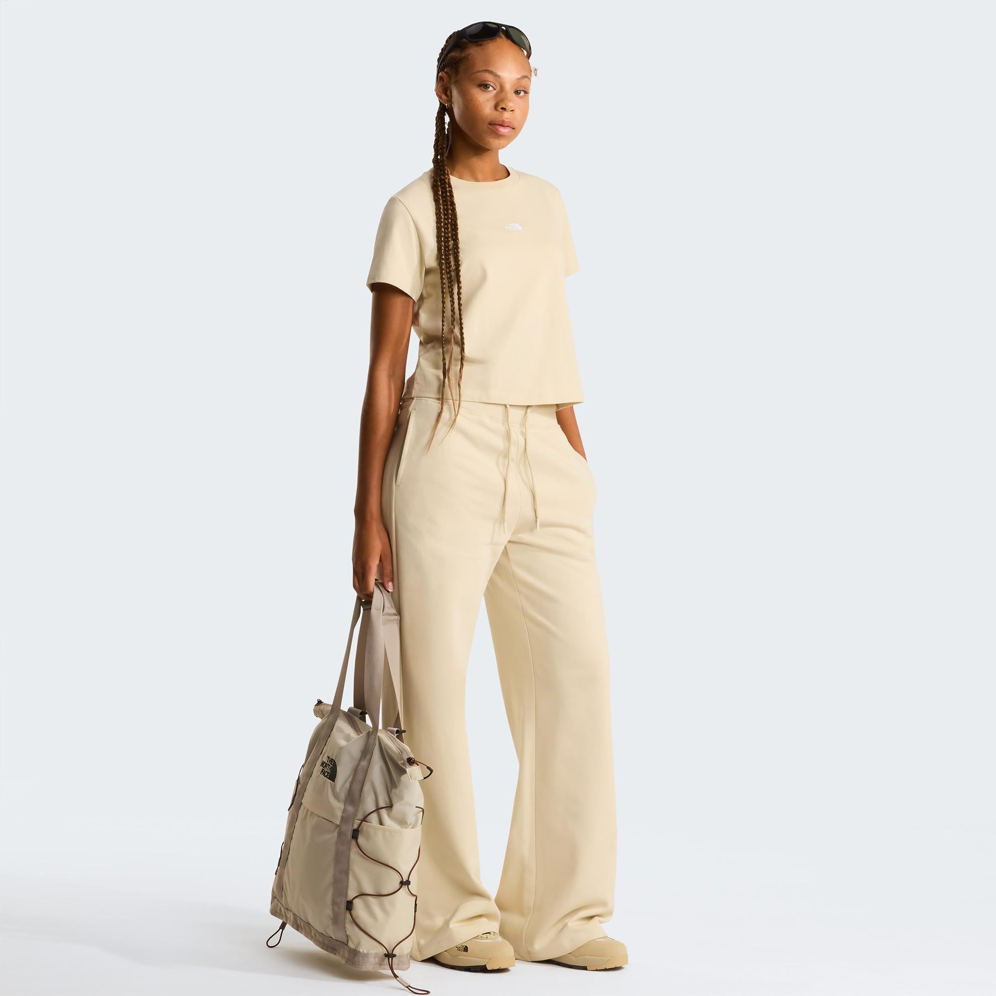 The North Face Essential Light Wide Leg Kadın Krem Pantolon
