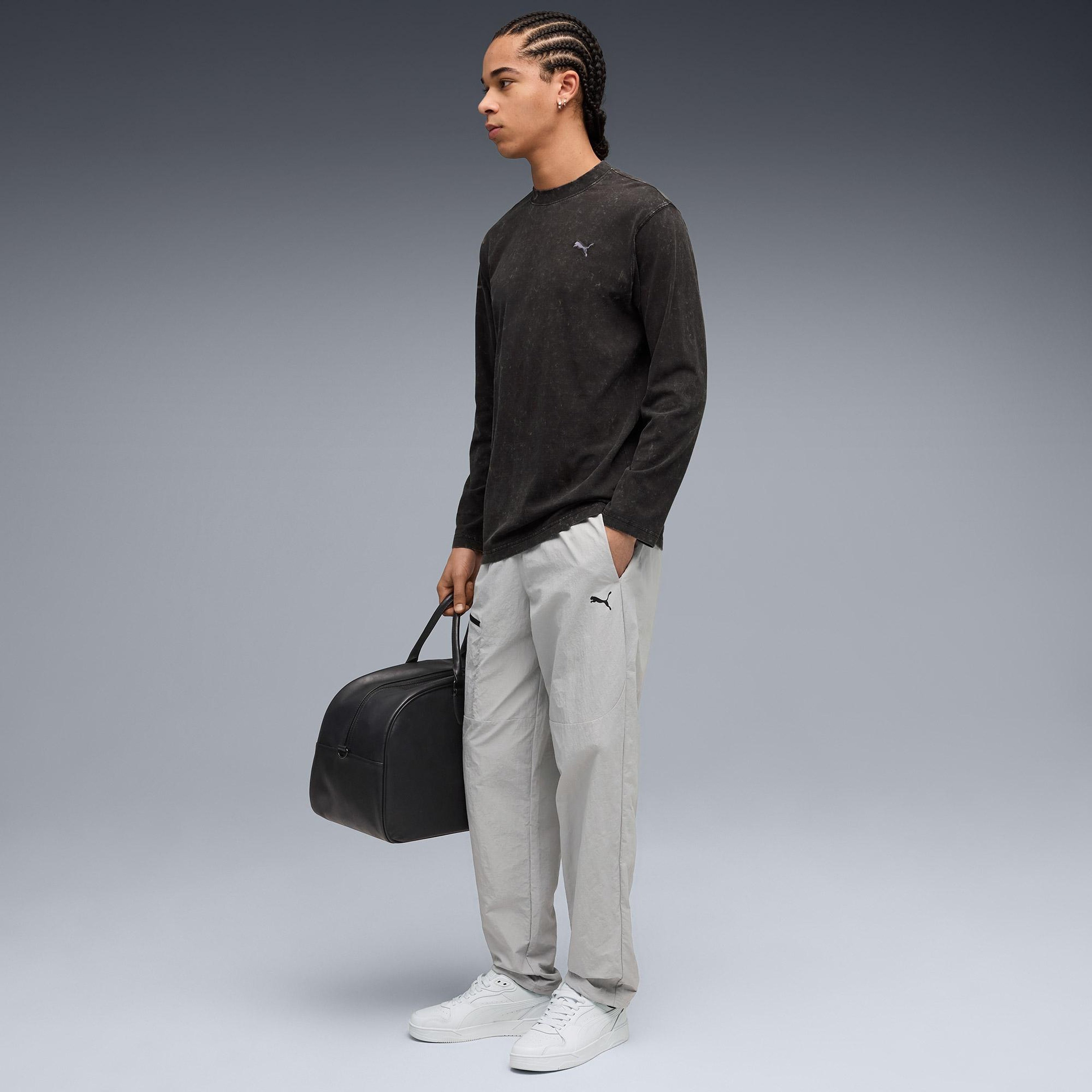 Puma tech Woven Cargo C Erkek Gri Eşofman Altı