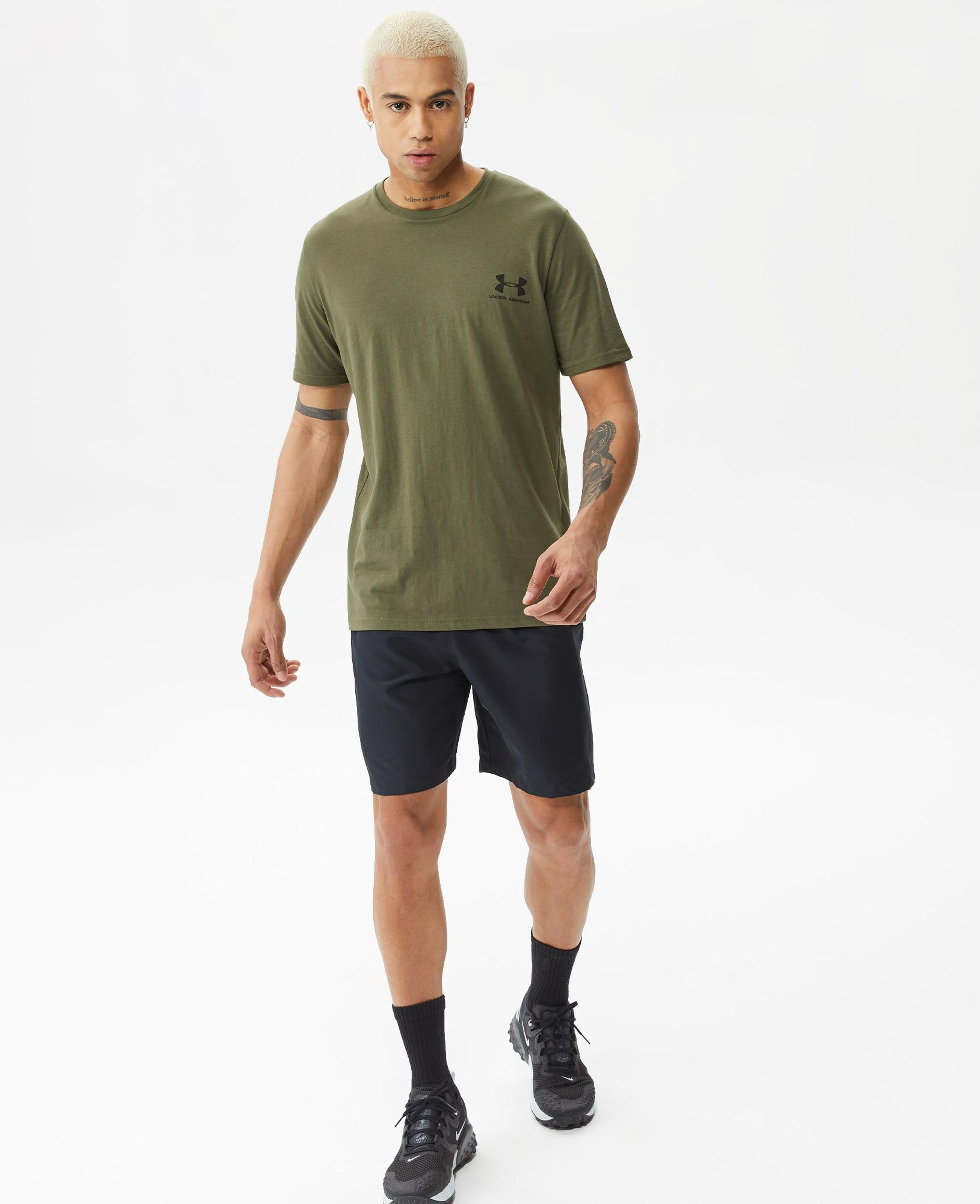 Under Armour Sportstyle Lc Ss Erkek Haki T-Shirt