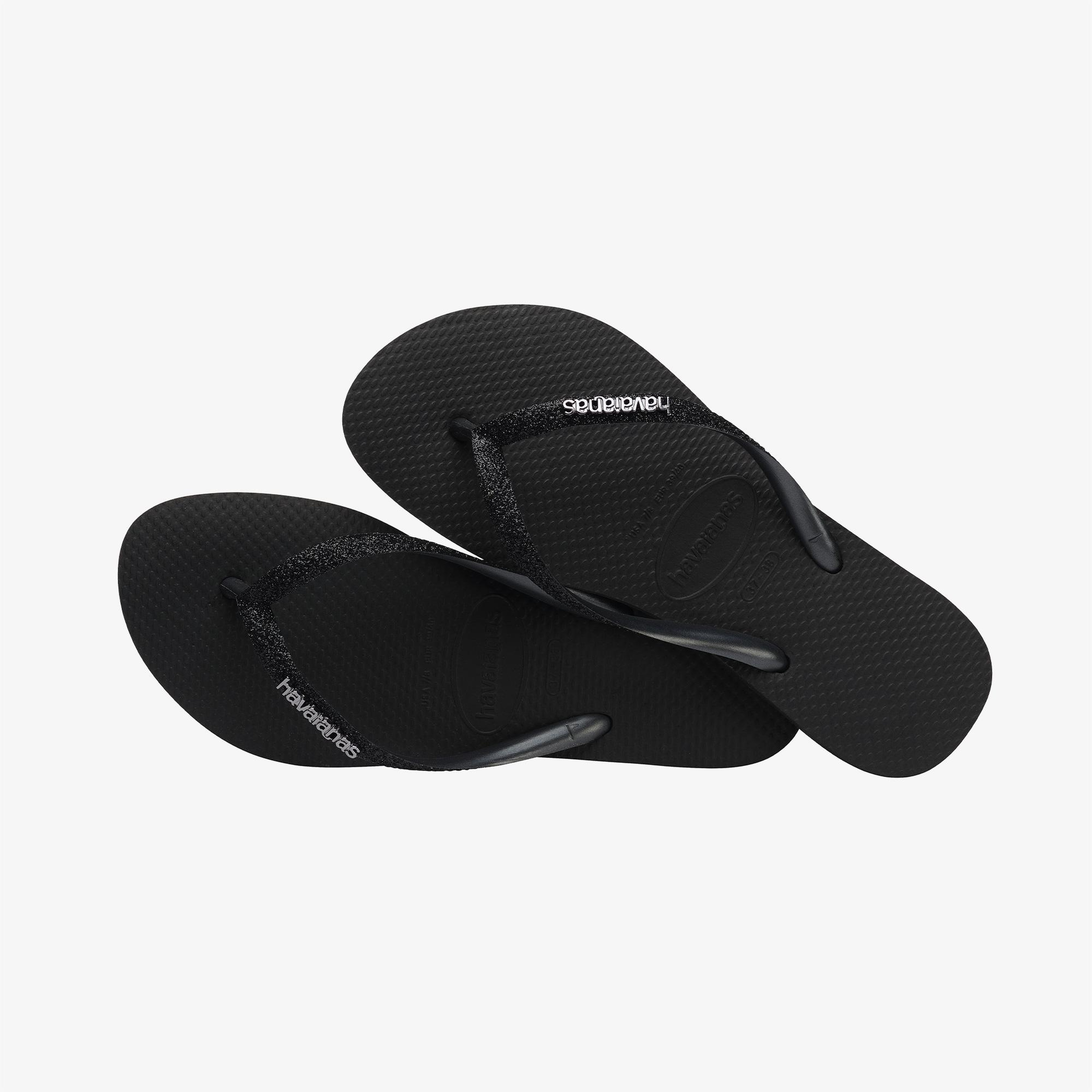 Havaianas Slim Glitter Kadın Siyah Terlik