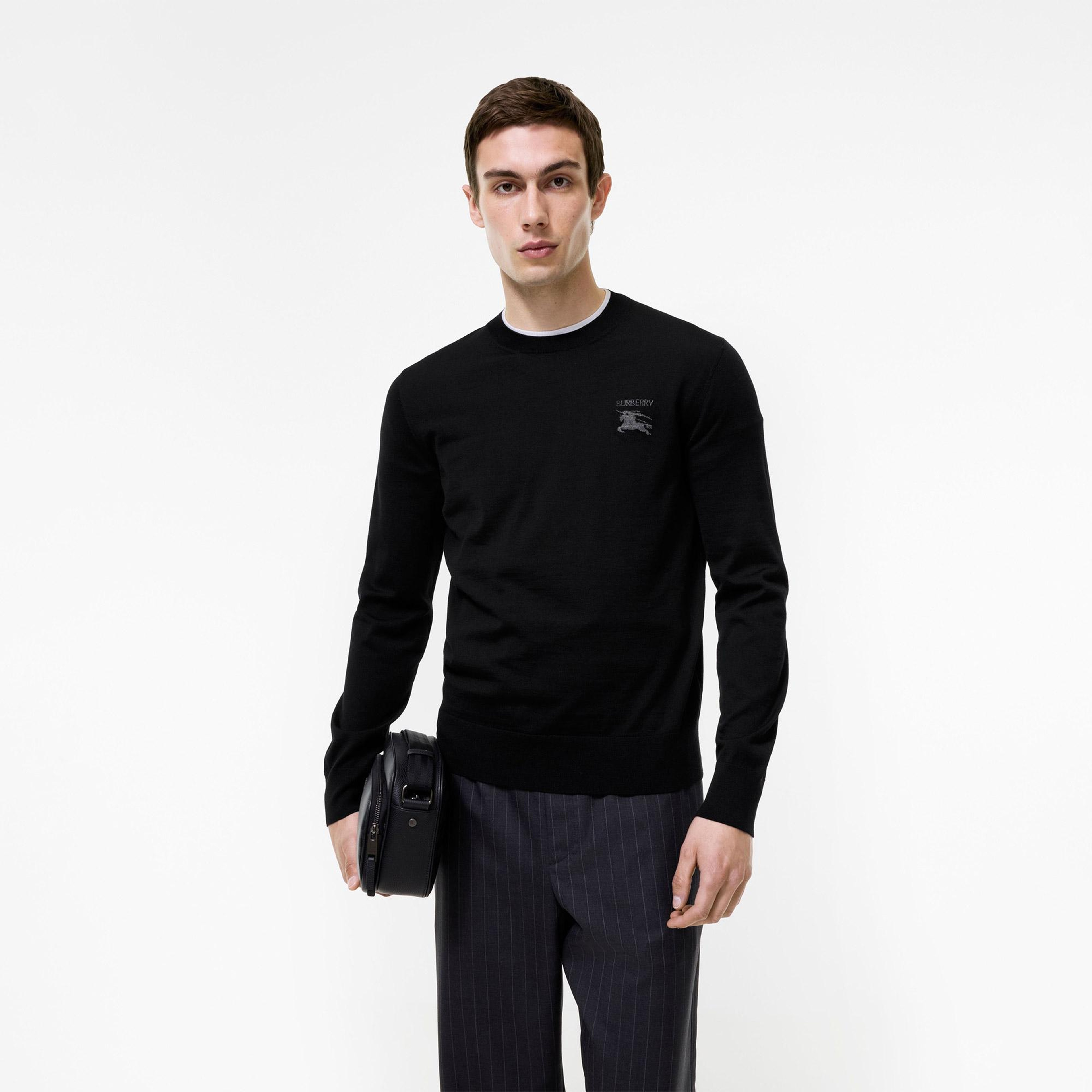 Burberry Easton Ekd Erkek Siyah Triko