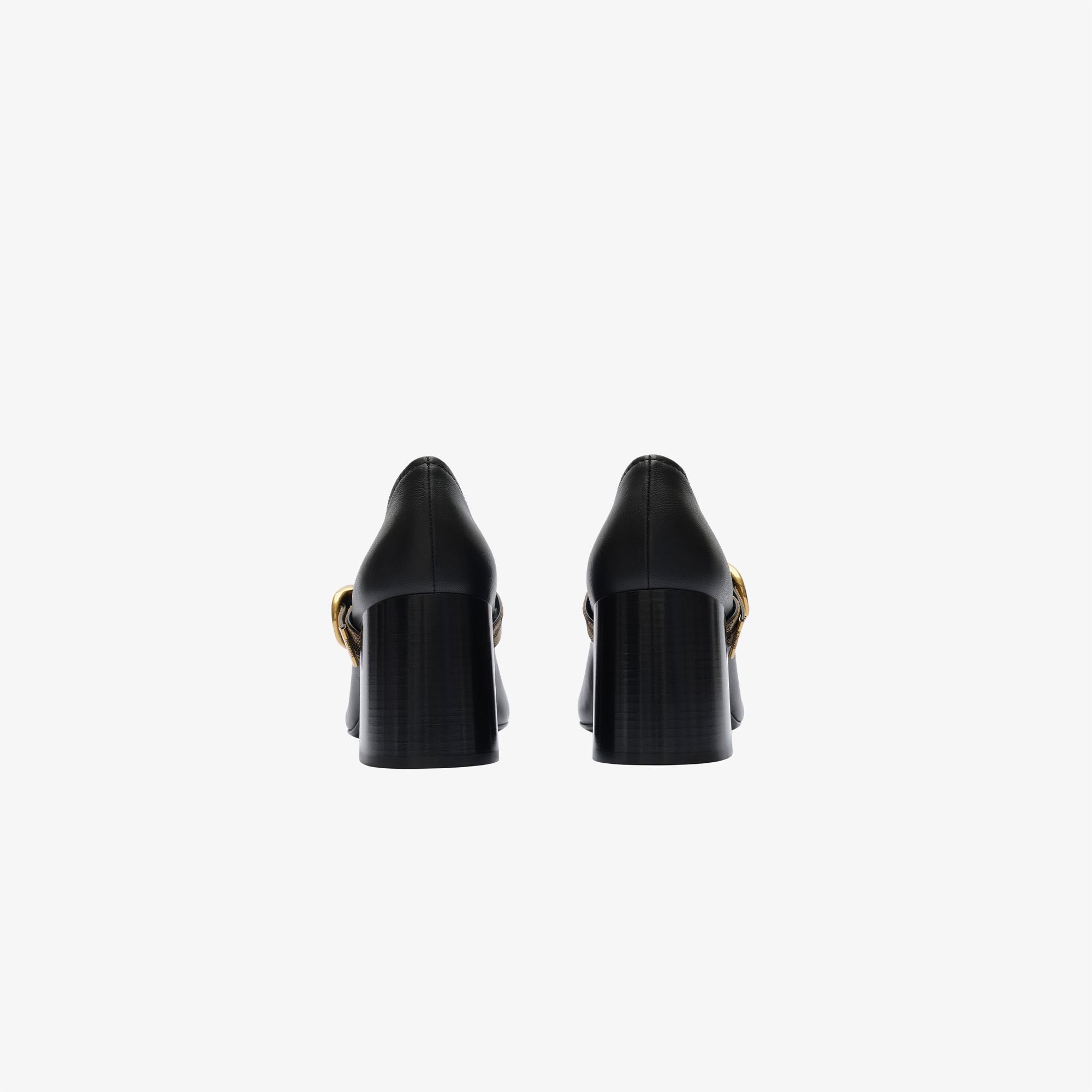 Burberry Robin Pump Check Kadın Siyah Klasik Ayakkabı