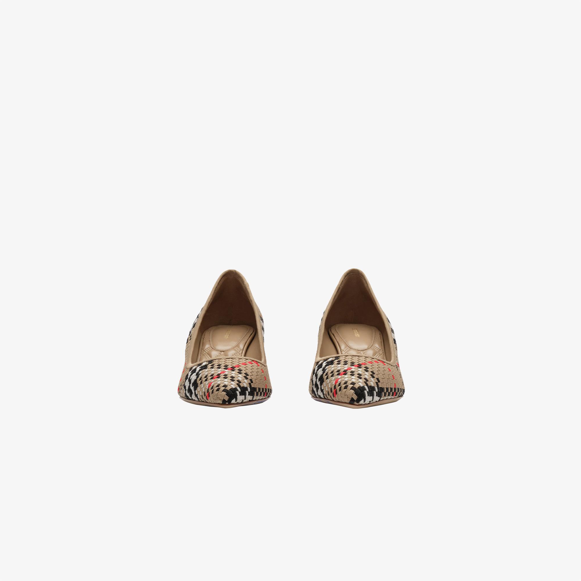 Burberry Dame Pump 55 Kadın Bej Klasik Ayakkabı