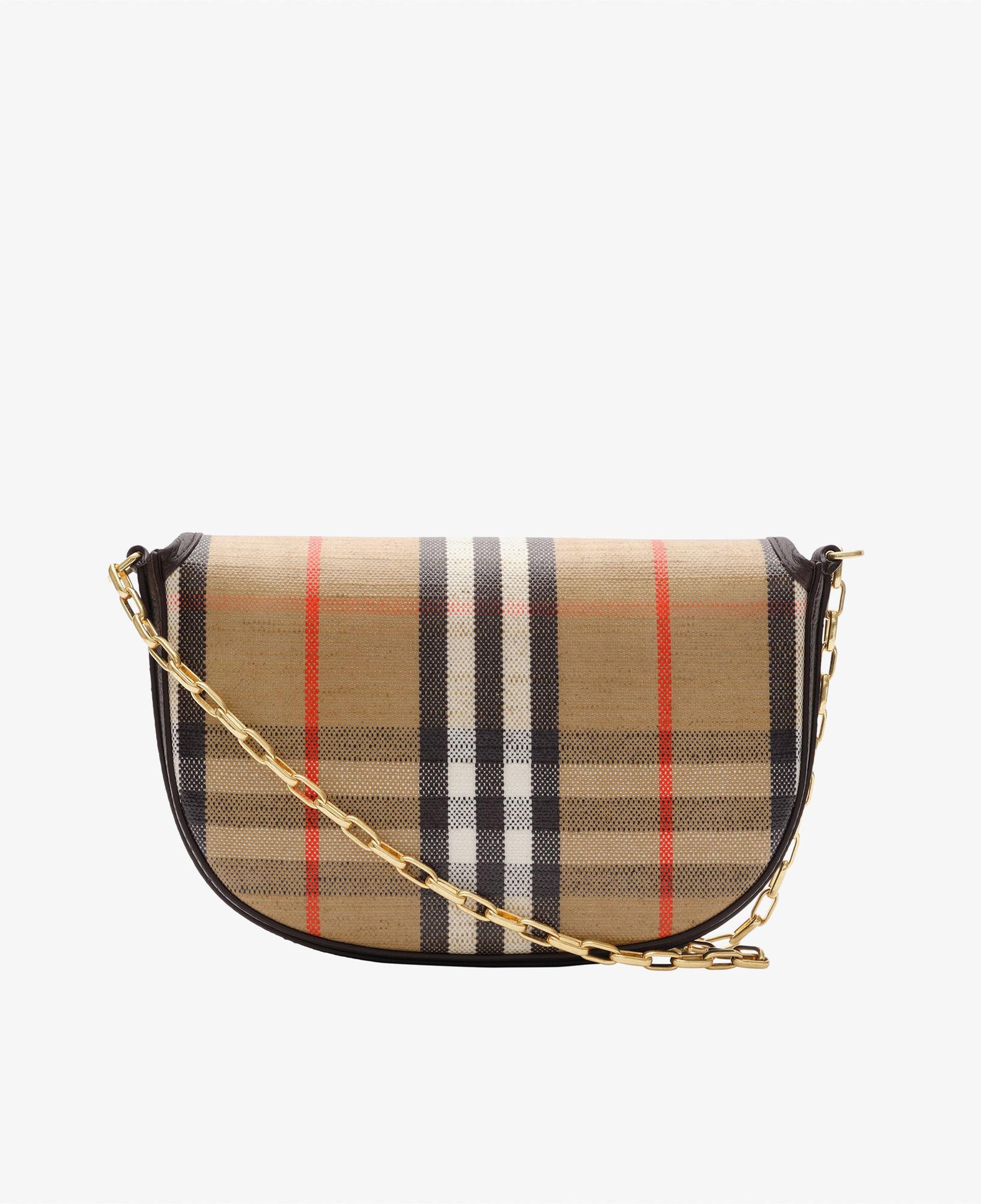 Burberry Highlands Chain Kadın Bej Omuz Çantası