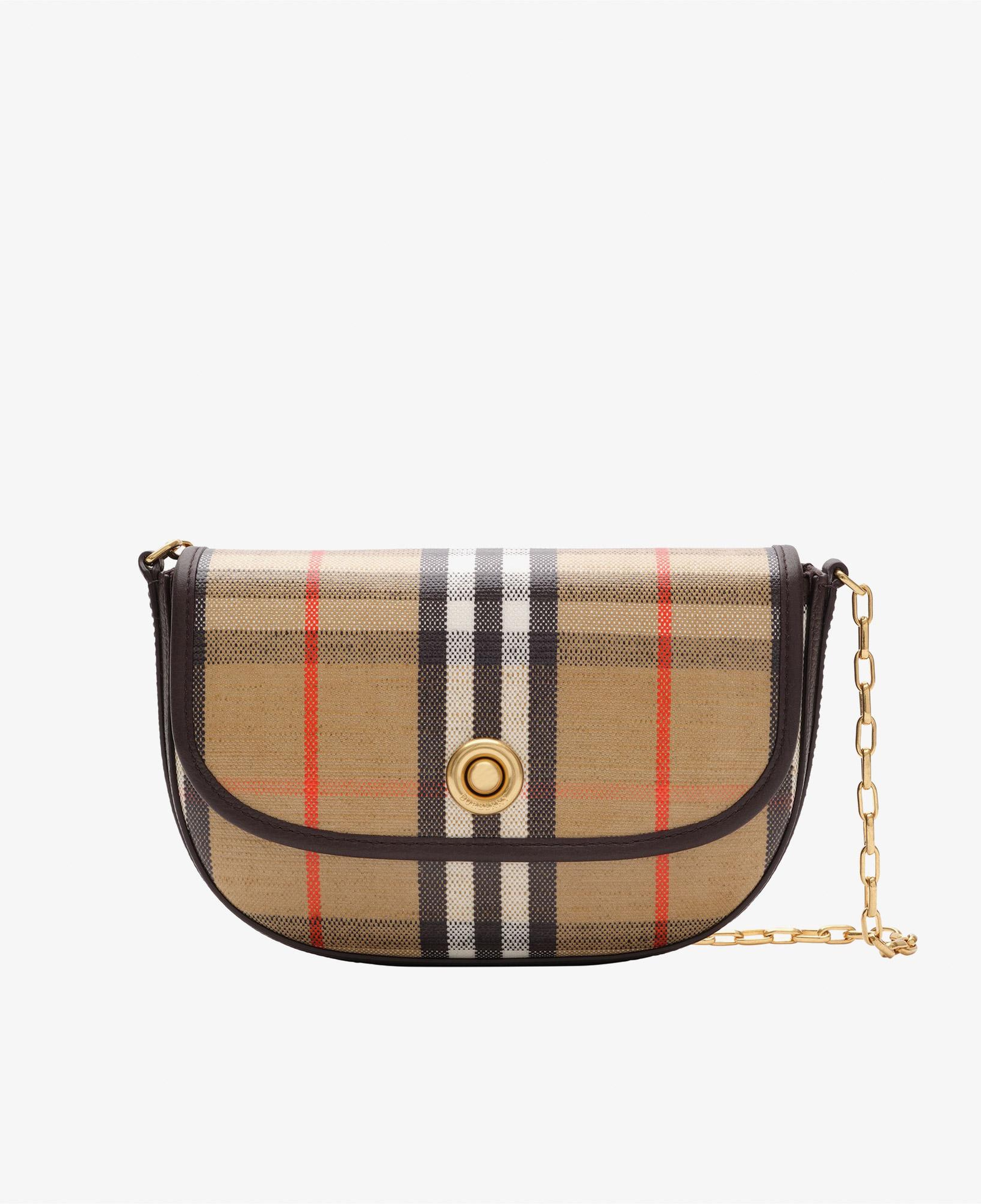 Burberry Highlands Chain Kadın Bej Omuz Çantası