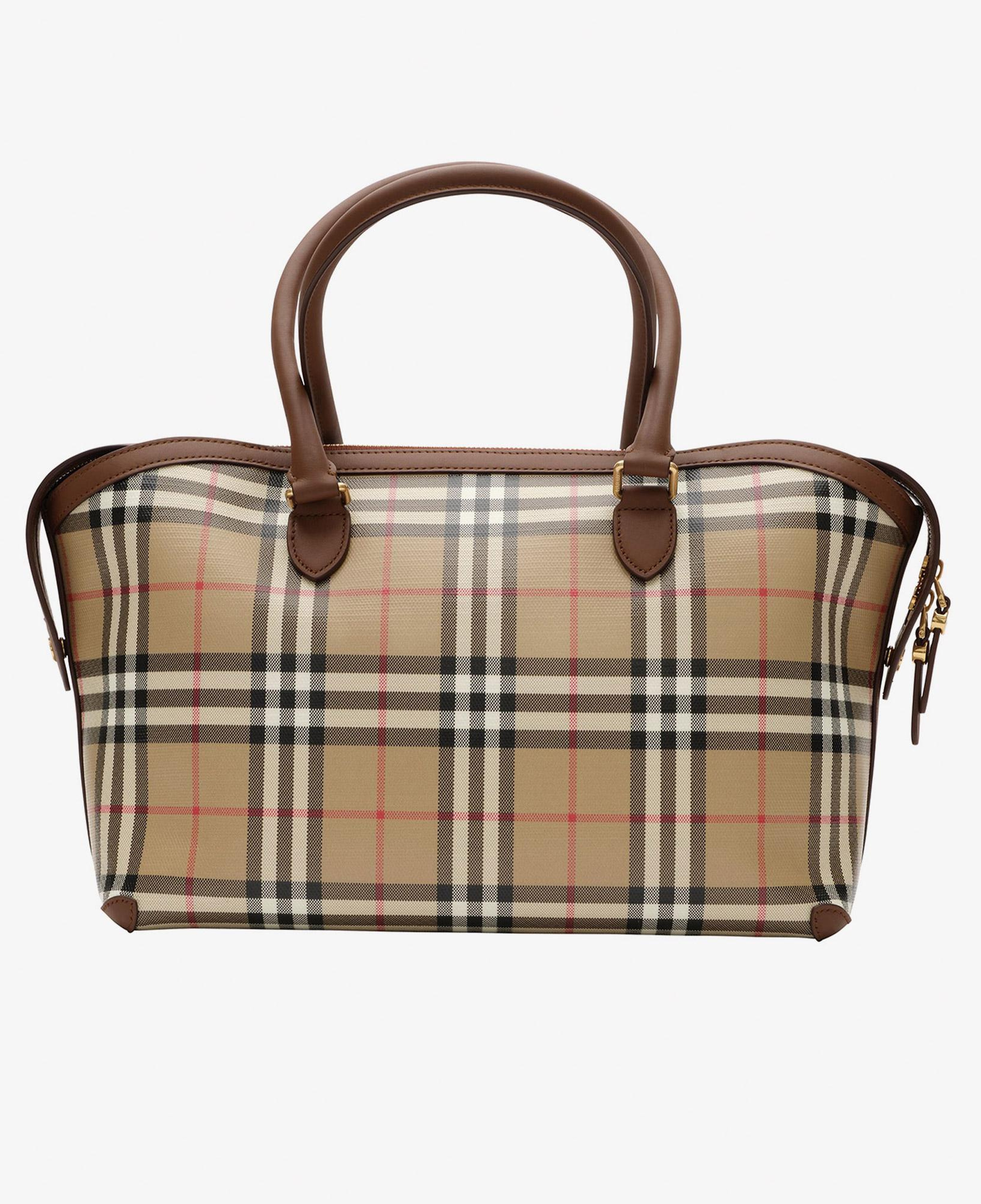 Burberry Zipped Tote Kadın Bej Omuz Çantası