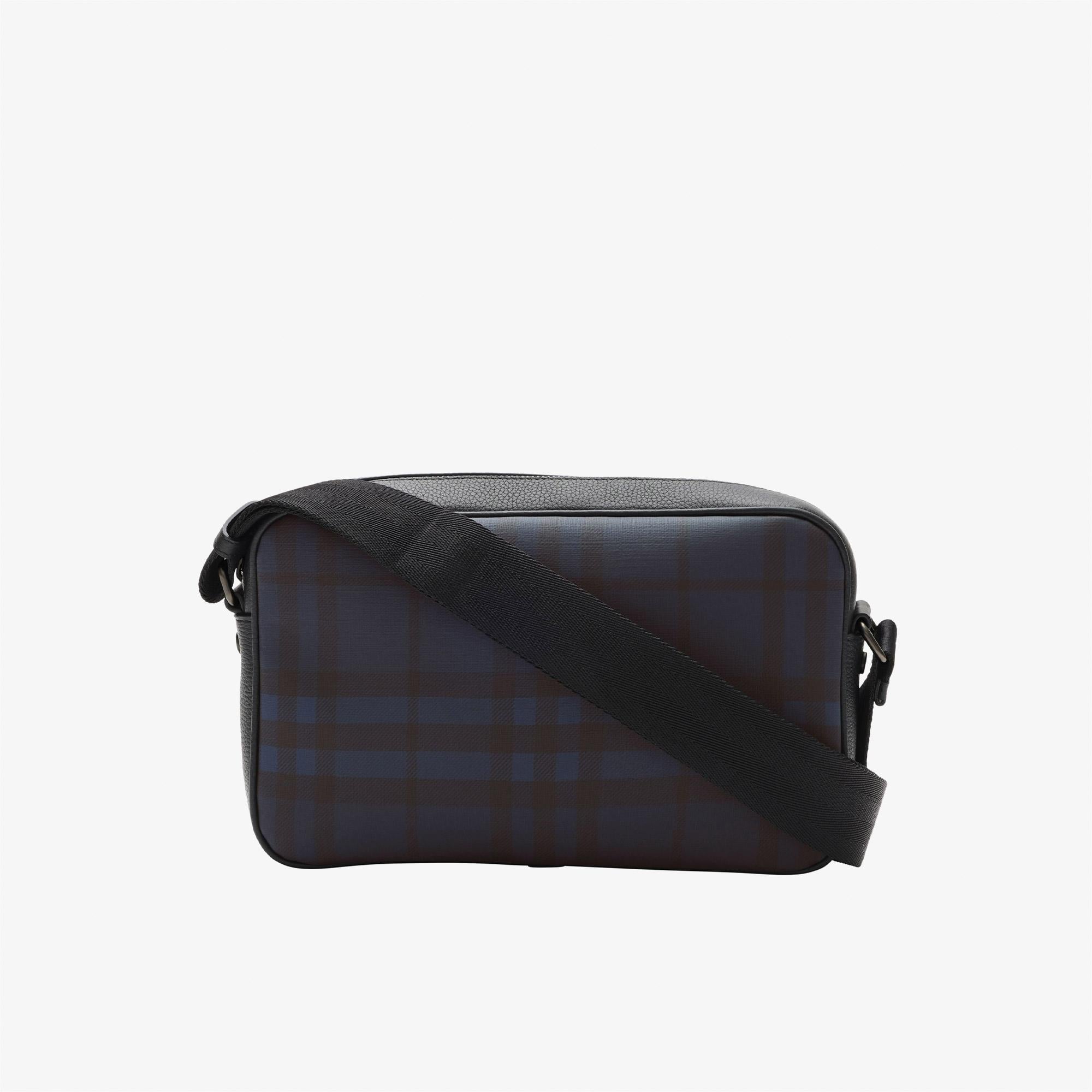 Burberry Flat Crossbody Bin Erkek Lacivert Omuz Çantası