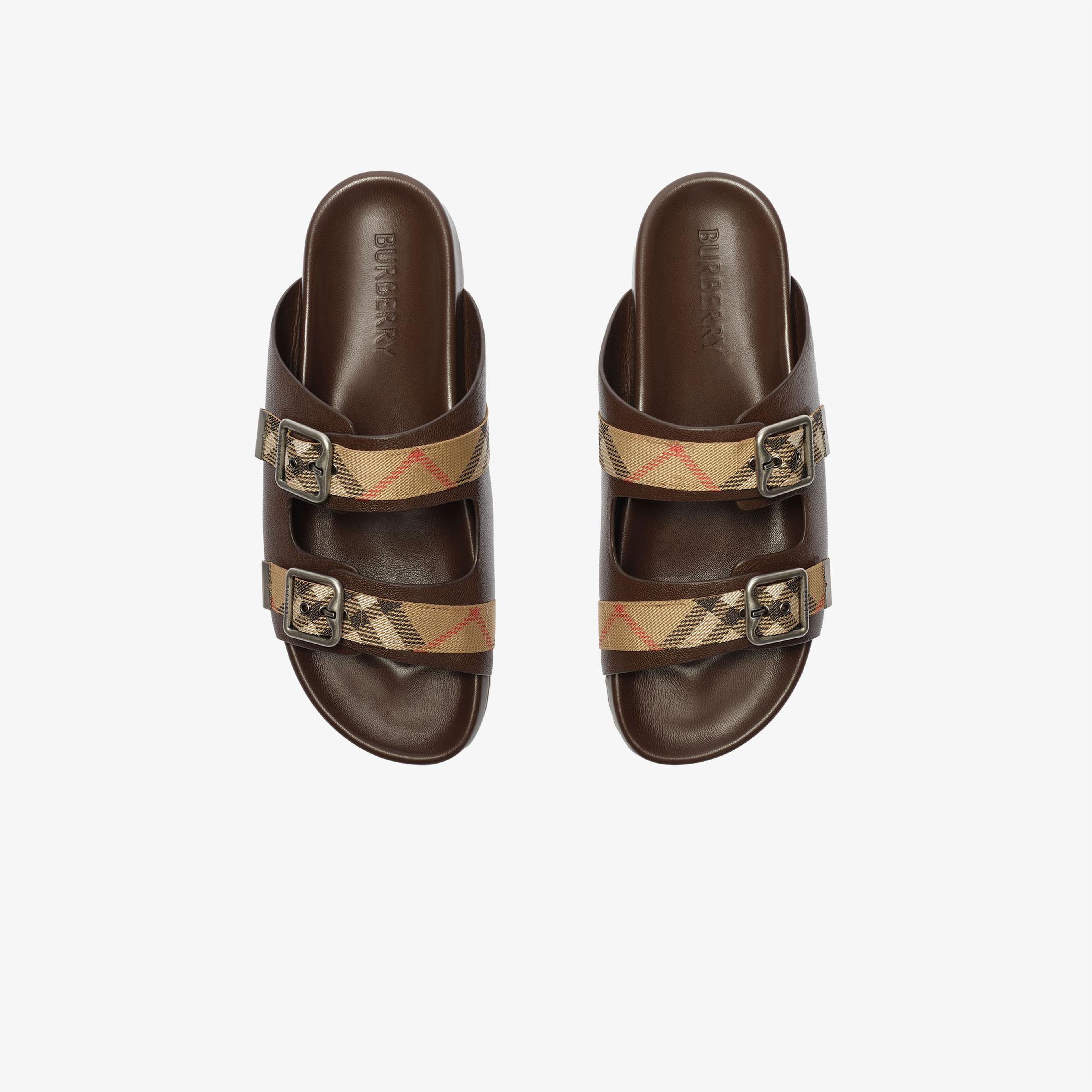 Burberry Urchin Erkek Kahverengi Sandalet