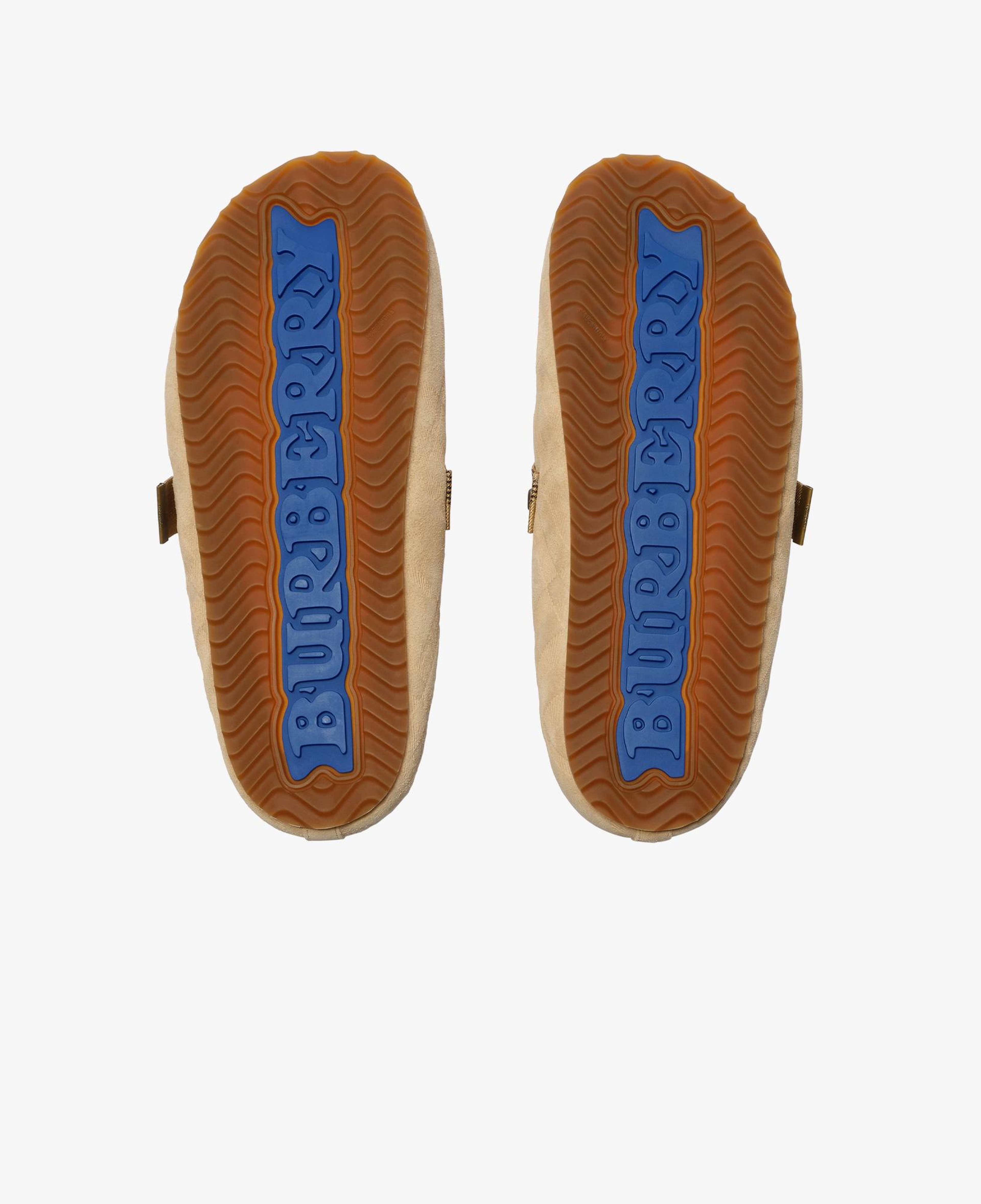 Burberry Urchin Shearling Kadın Krem Sandalet