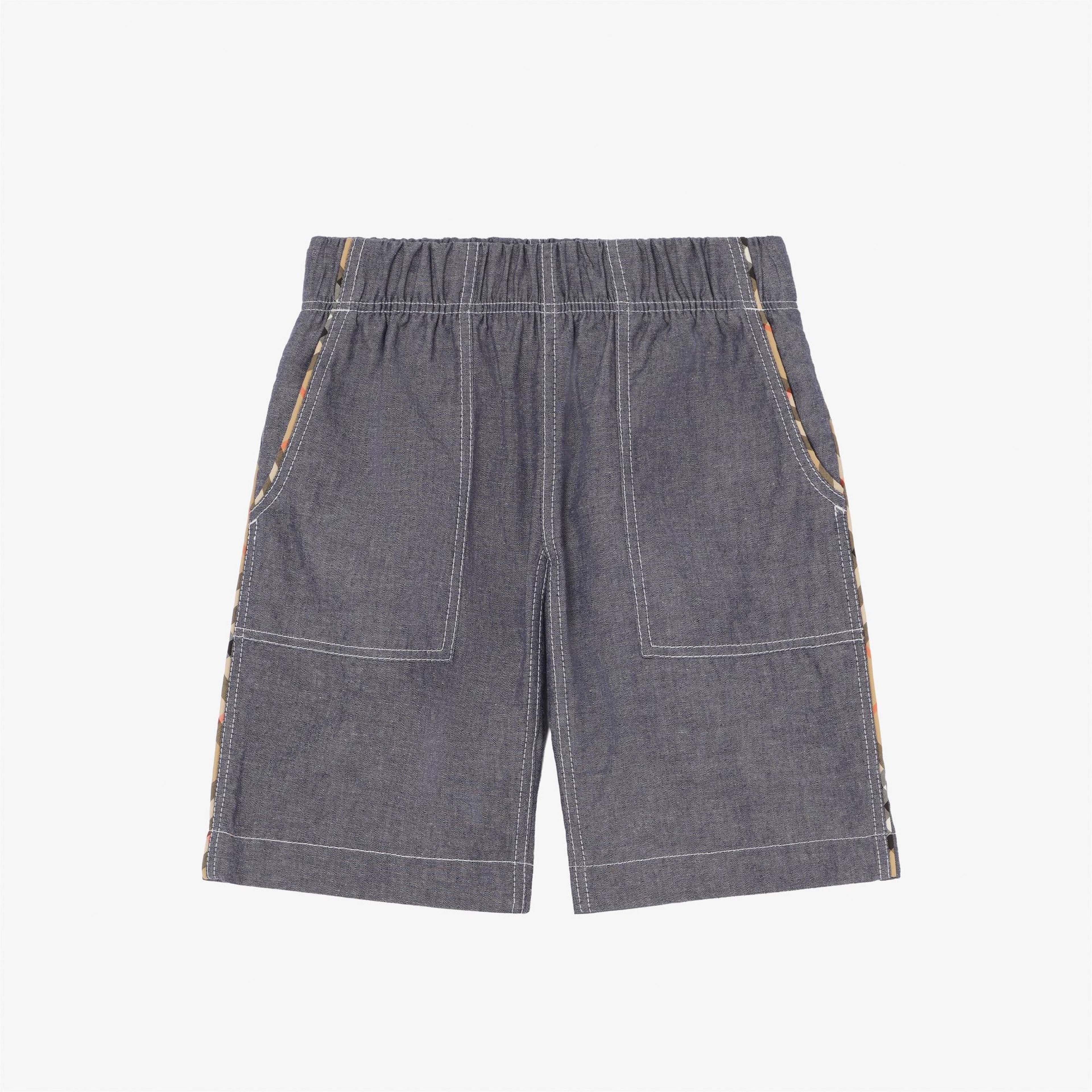Burberry Trent Short Çocuk Mavi Şort