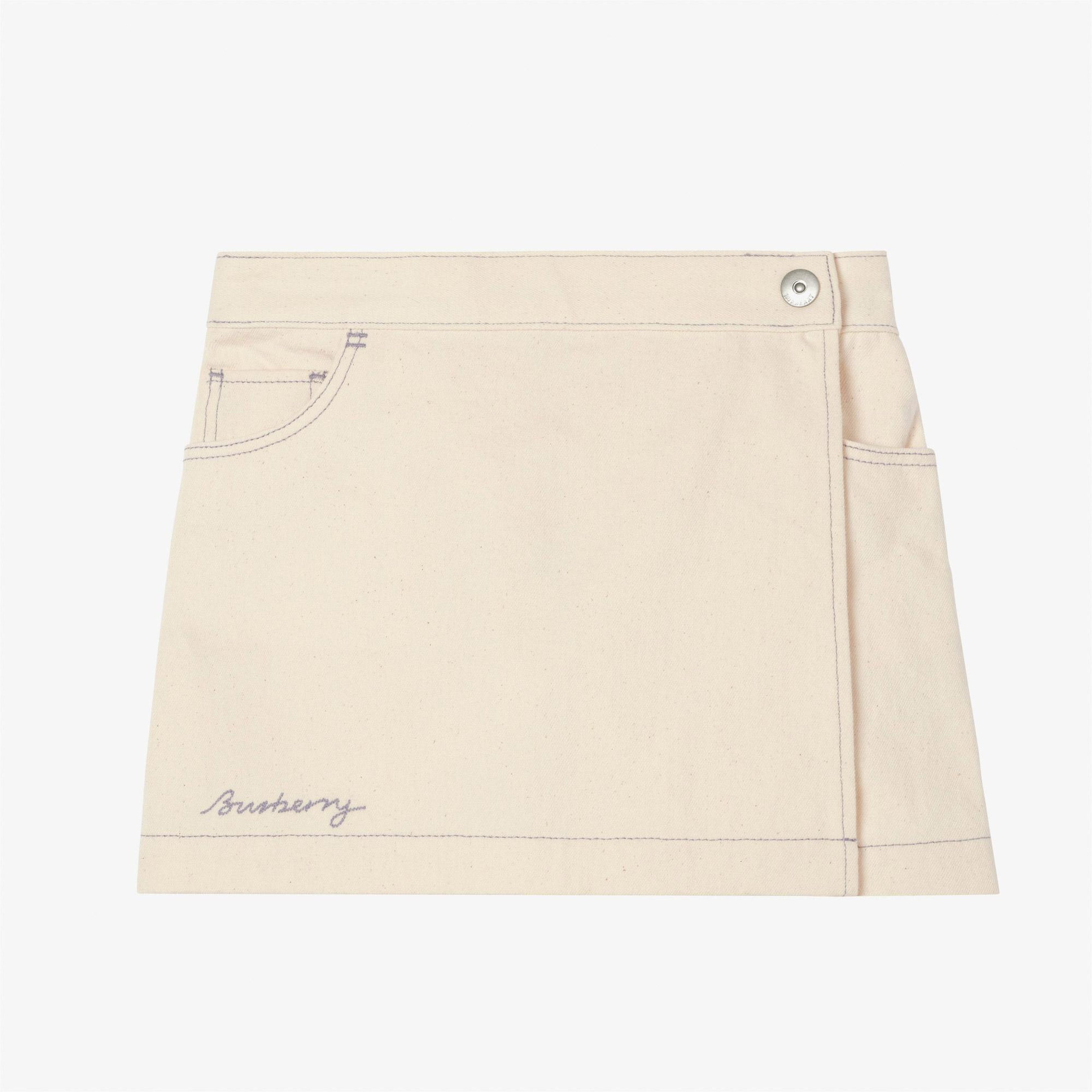 Burberry Molly Çocuk Beyaz Şort