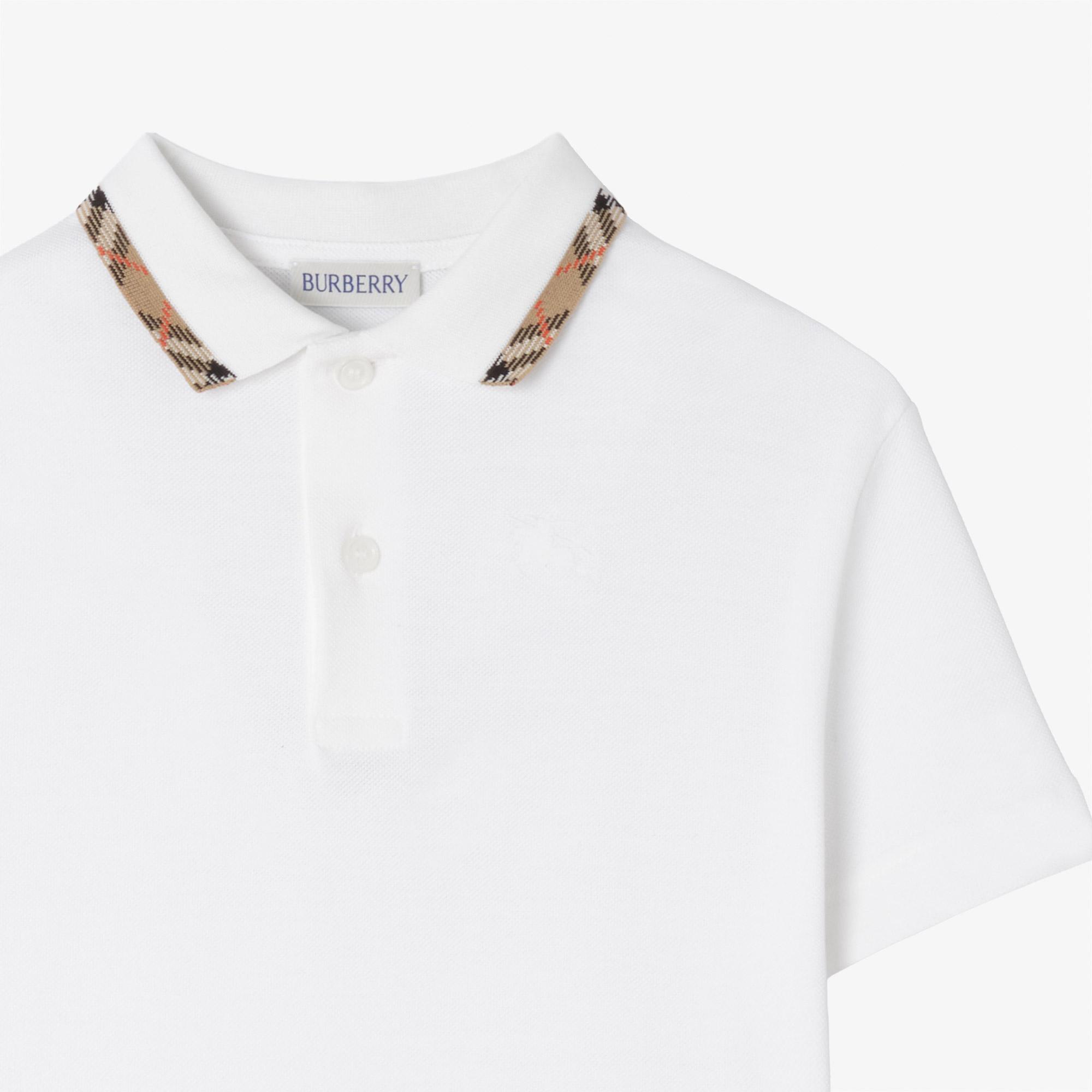 Burberry Johane Çocuk Beyaz Polo