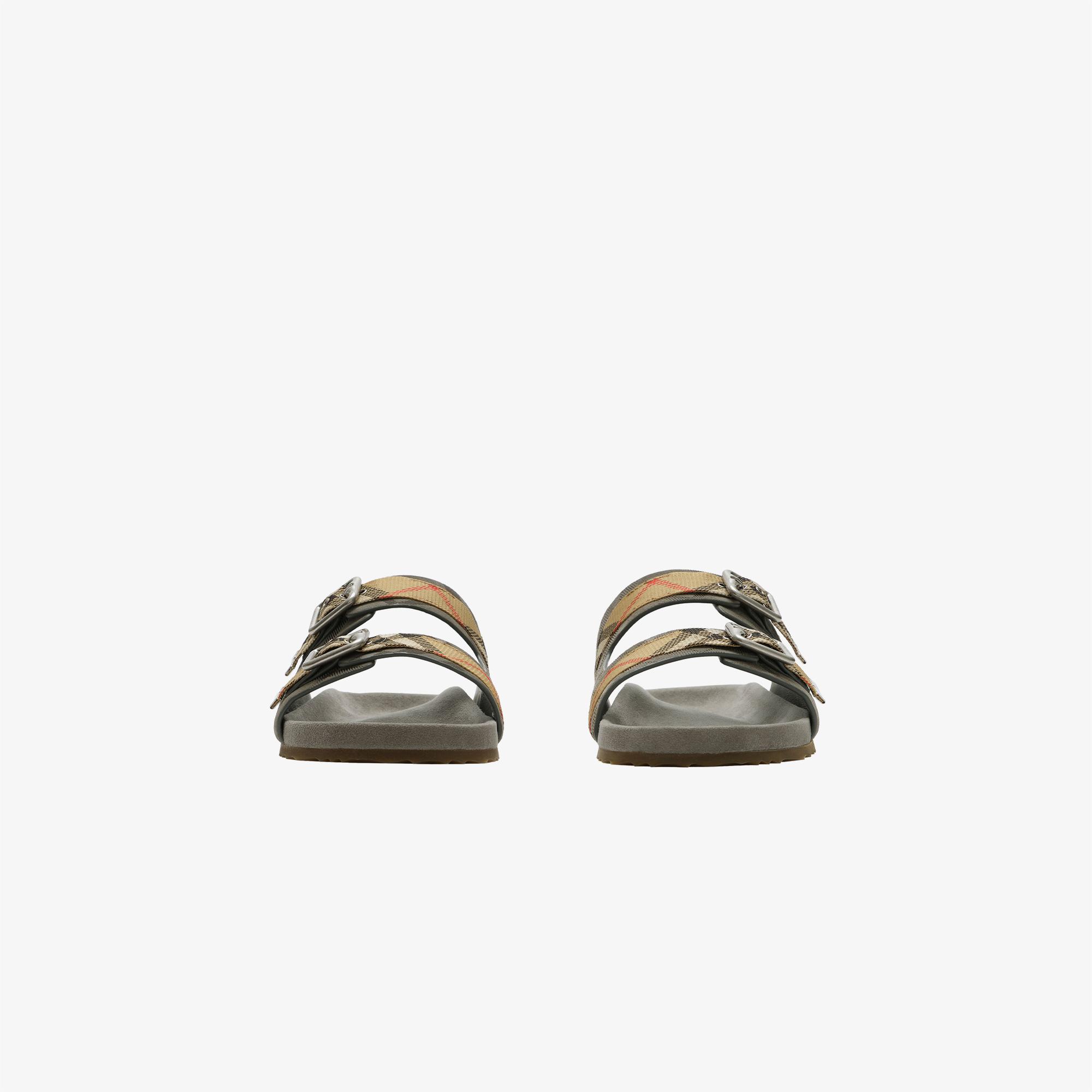 Burberry Urchin Erkek Gri Sandalet