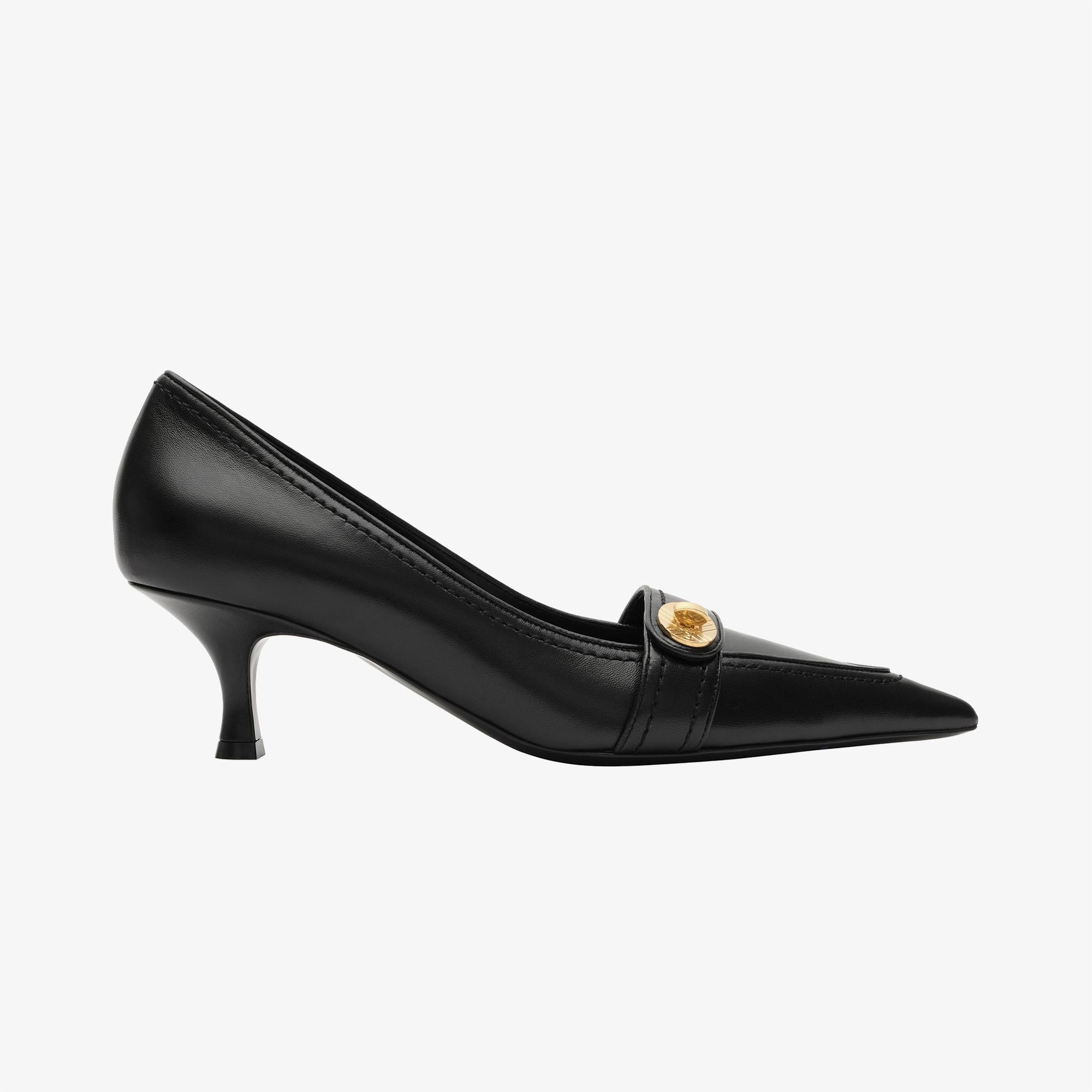 Burberry Cotswolds Pump Kadın Siyah Klasik Ayakkabı