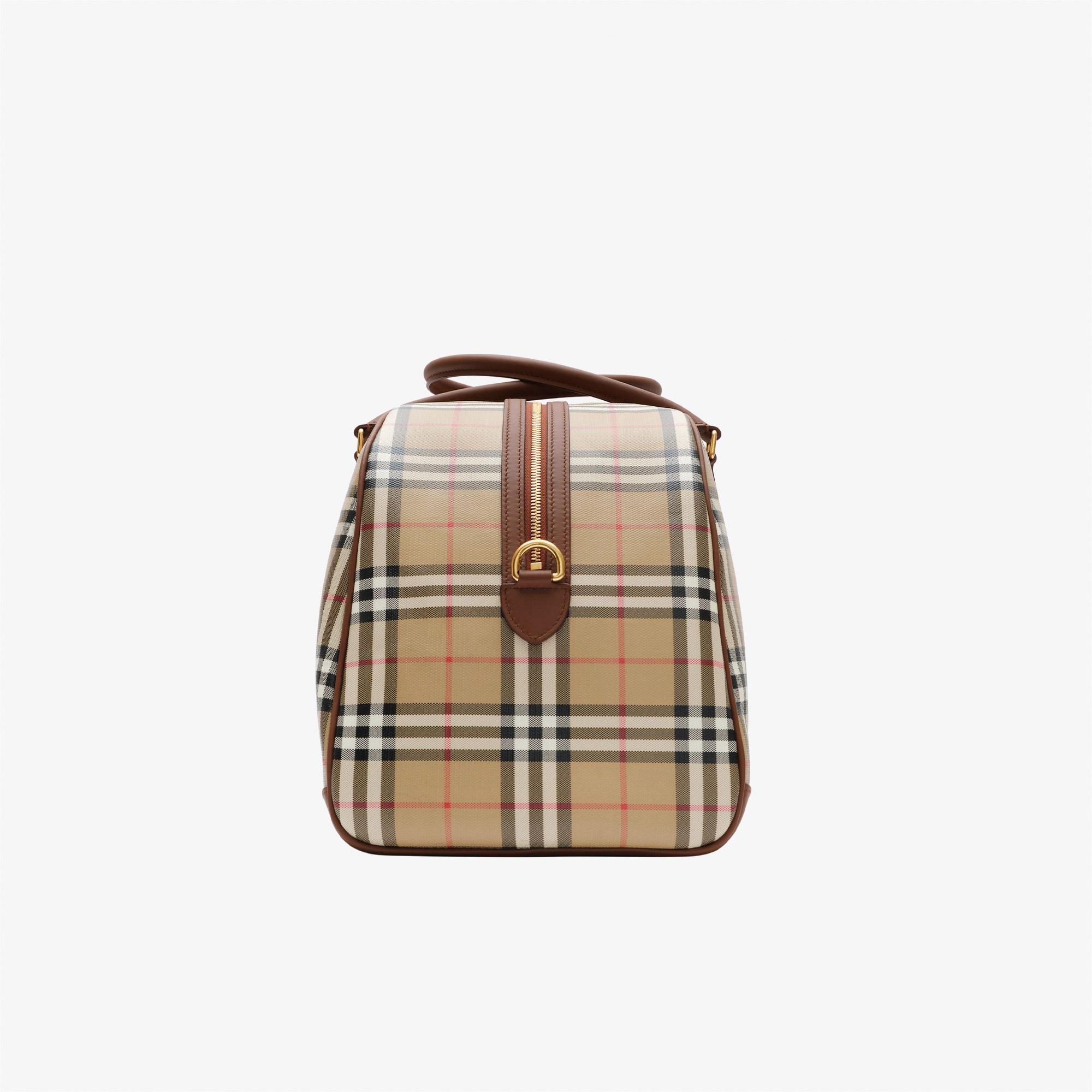 Burberry Holdall Soft Vintage Bin Erkek Bej Bavul
