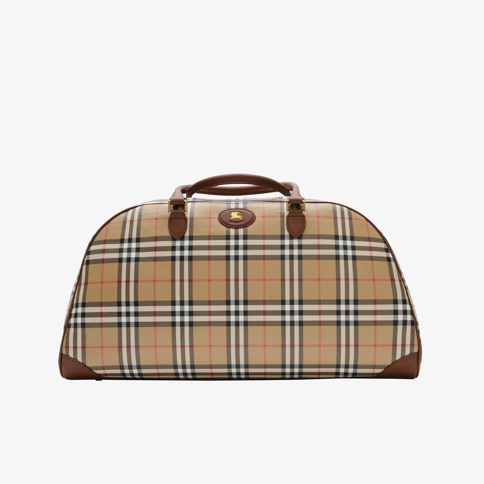Burberry Holdall Soft Vintage Bin Erkek Bej Bavul