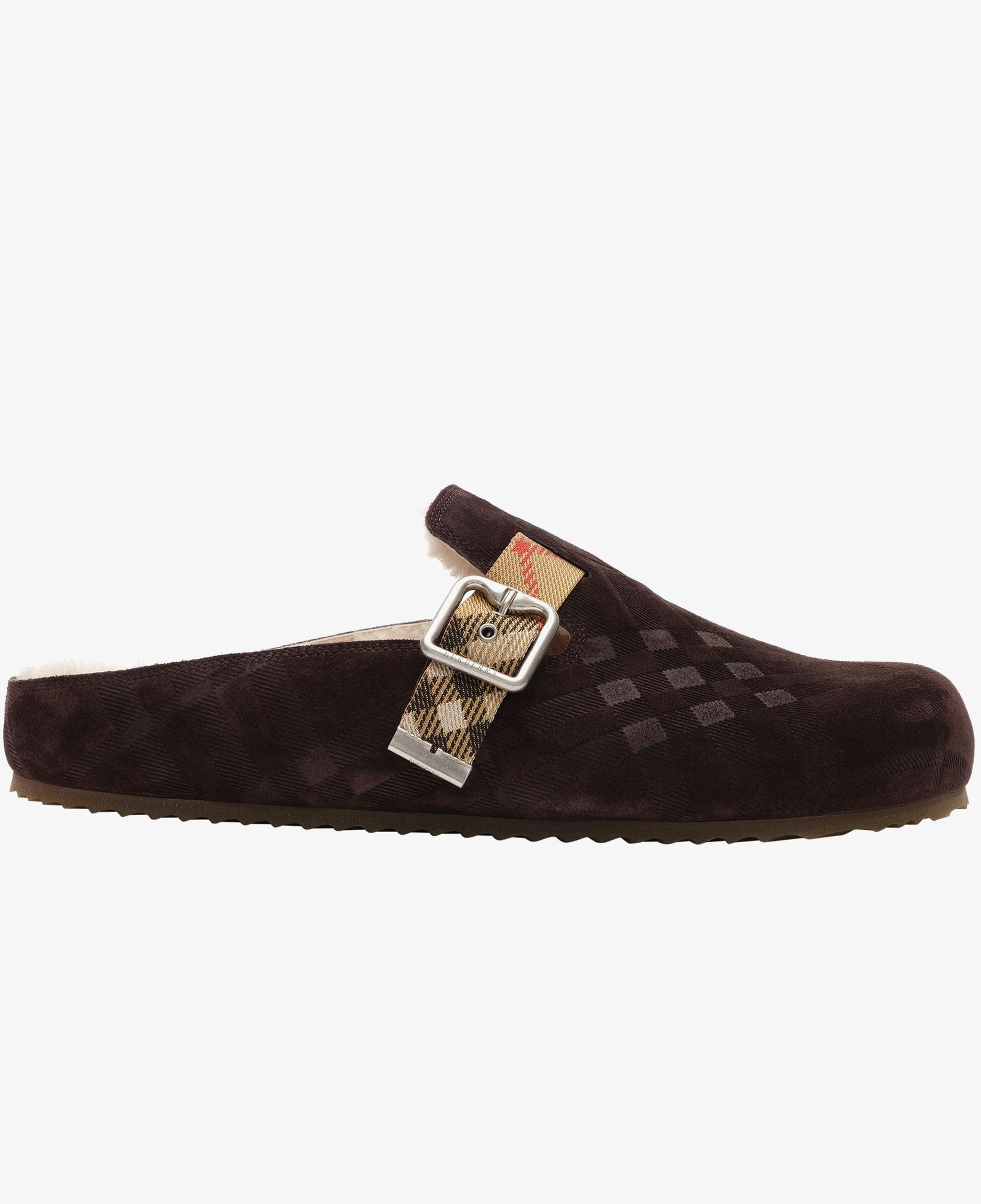Burberry Urchin Shearling Erkek Kahverengi Sandalet