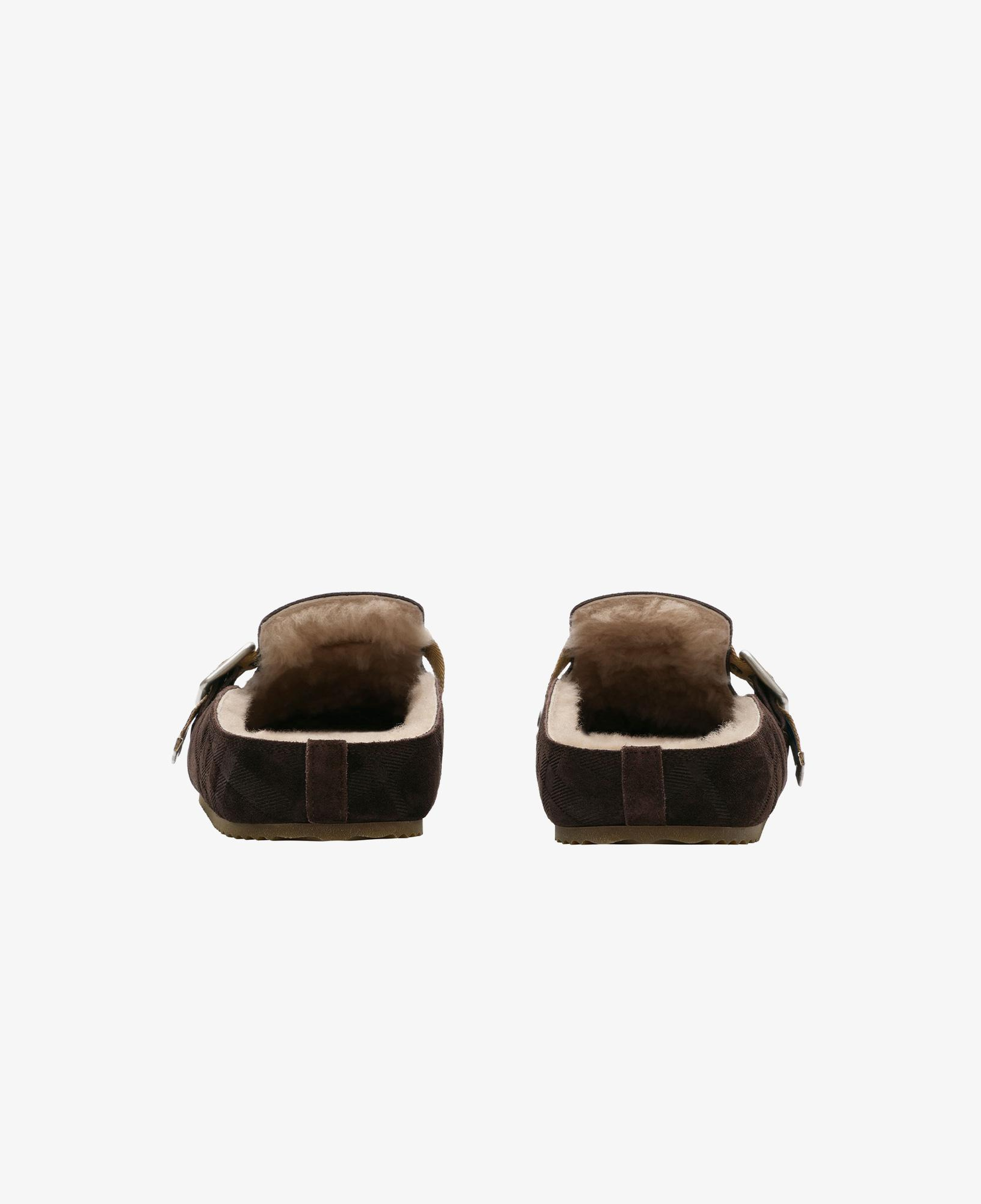 Burberry Urchin Shearling Erkek Kahverengi Sandalet
