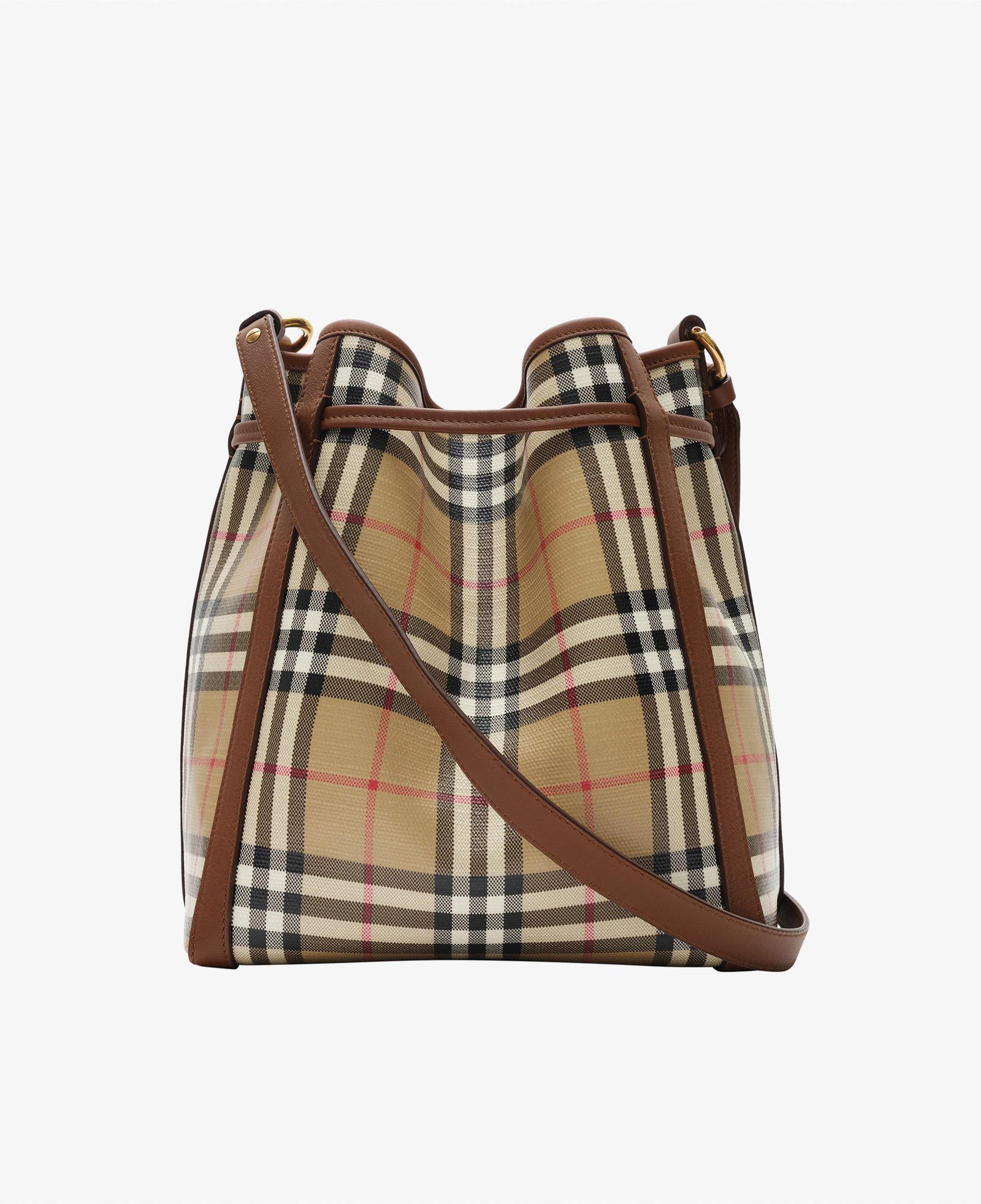 Burberry Drawstring Bucket Kadın Bej Omuz Çantası