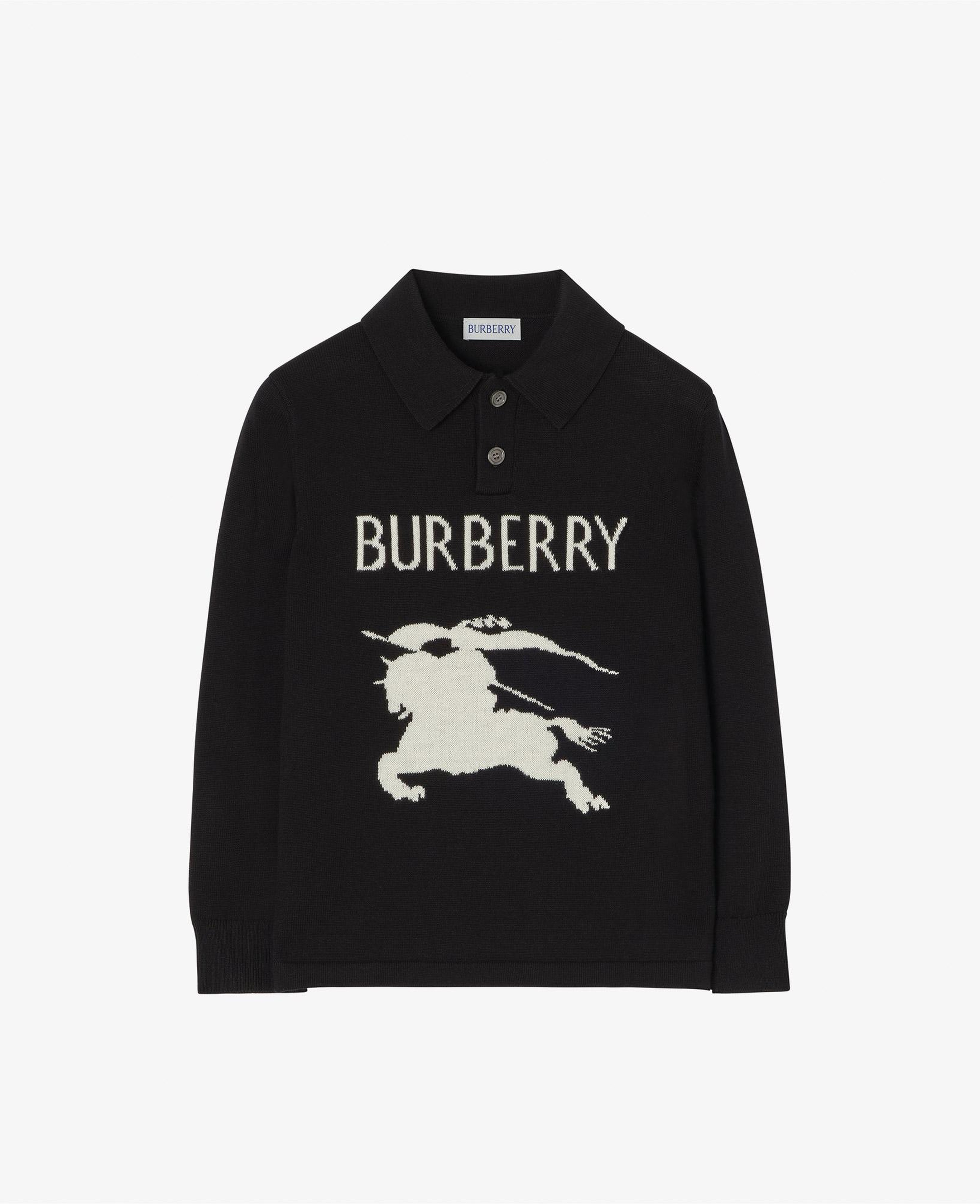 Burberry Tane Polo Ekd Çocuk Siyah Triko