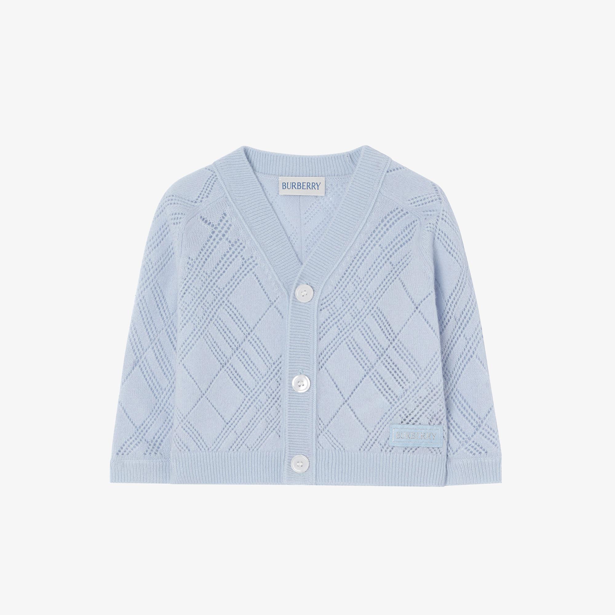Burberry Cashmere Set Çocuk Mavi Hediye Seti