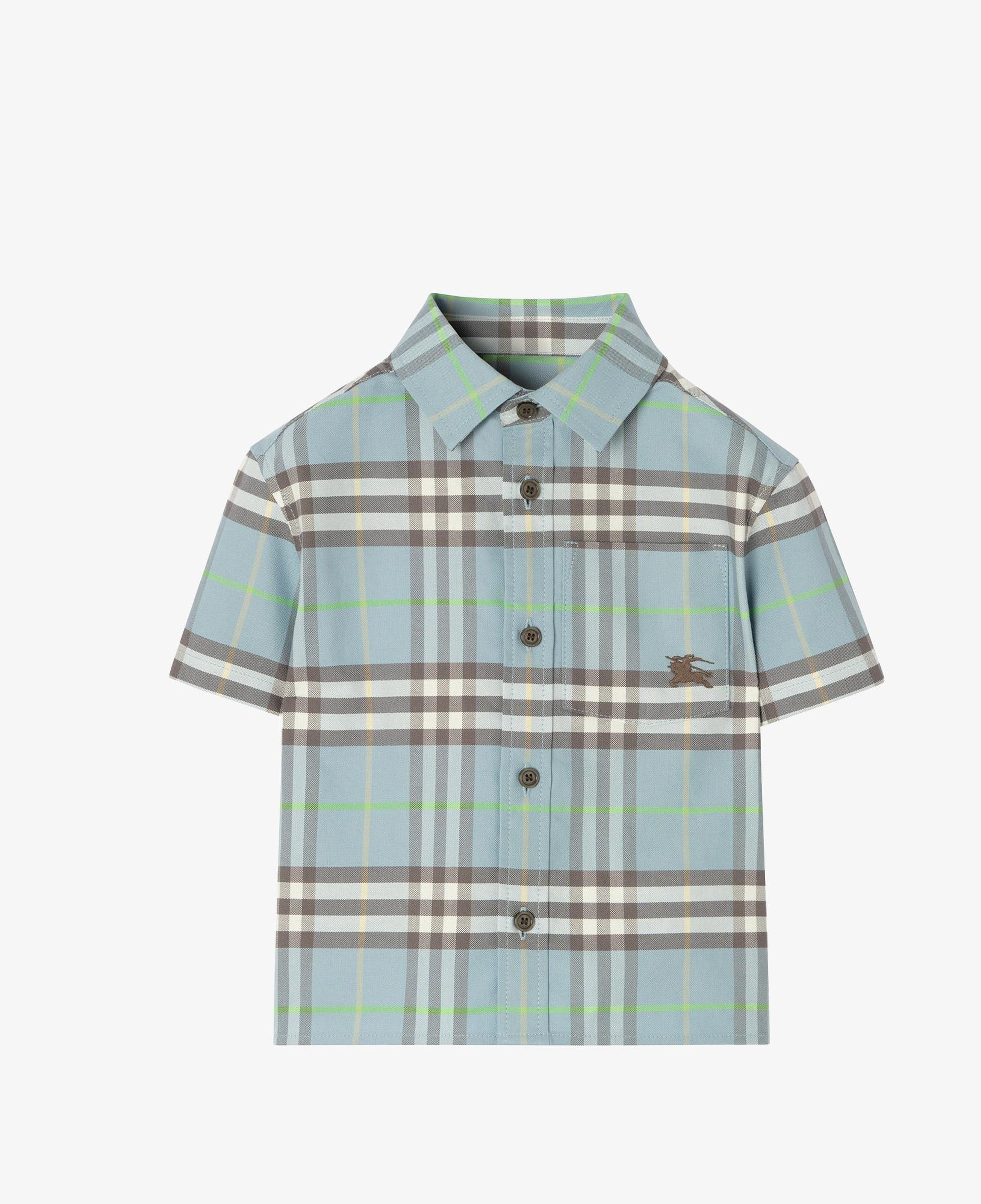 Burberry Billy Check Çocuk Mavi Gömlek