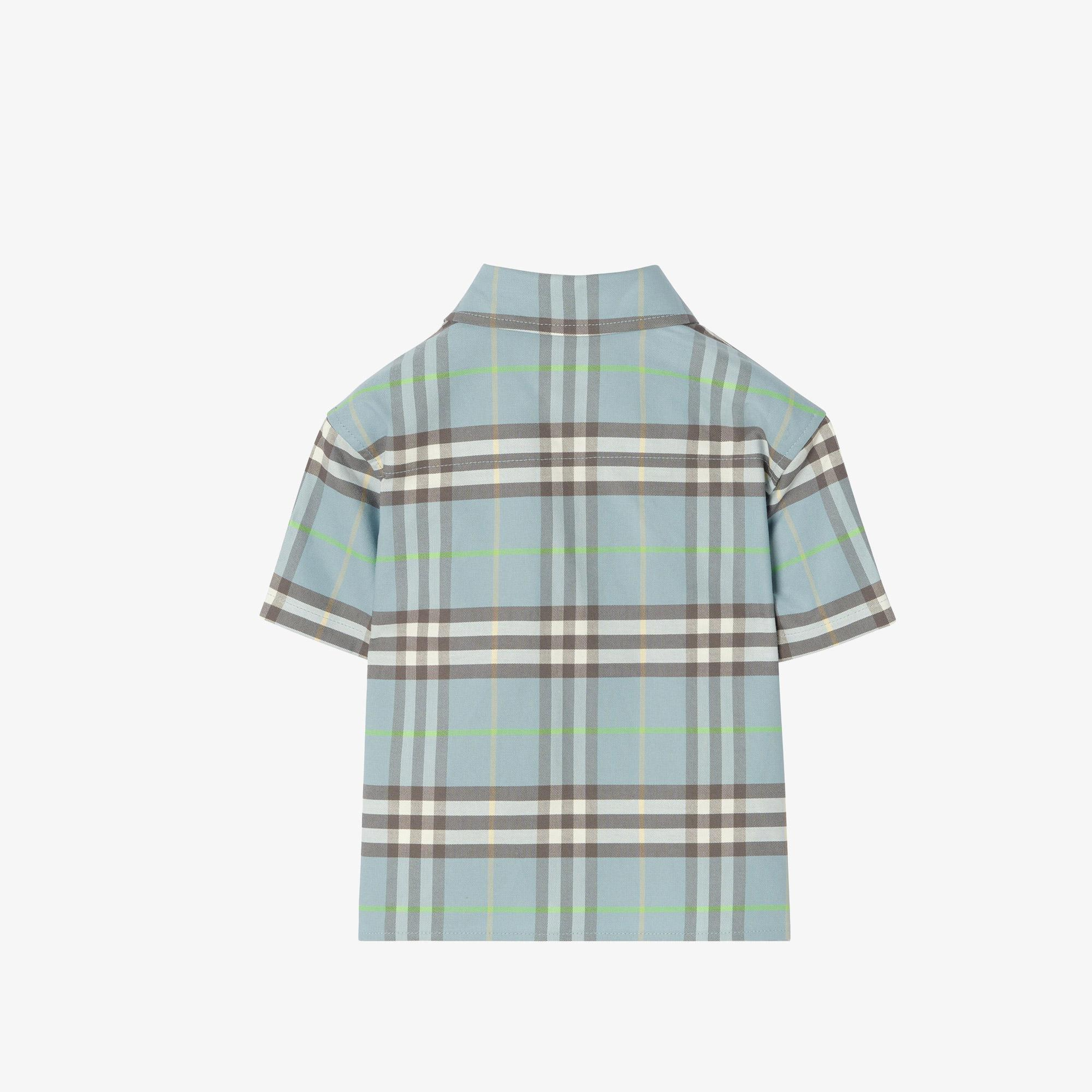 Burberry Billy Check Çocuk Mavi Gömlek