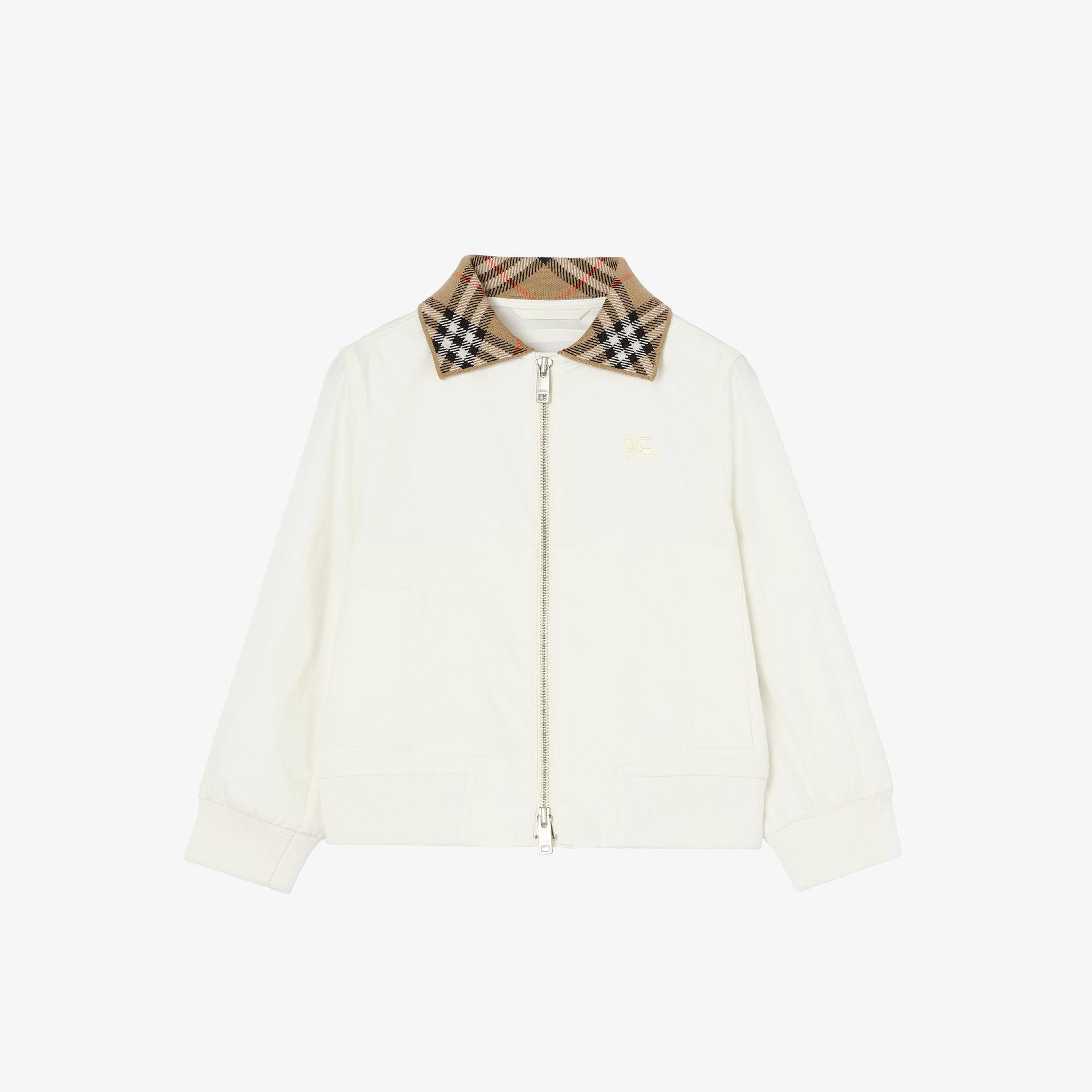 Burberry Hayfield Çocuk Beyaz Mont