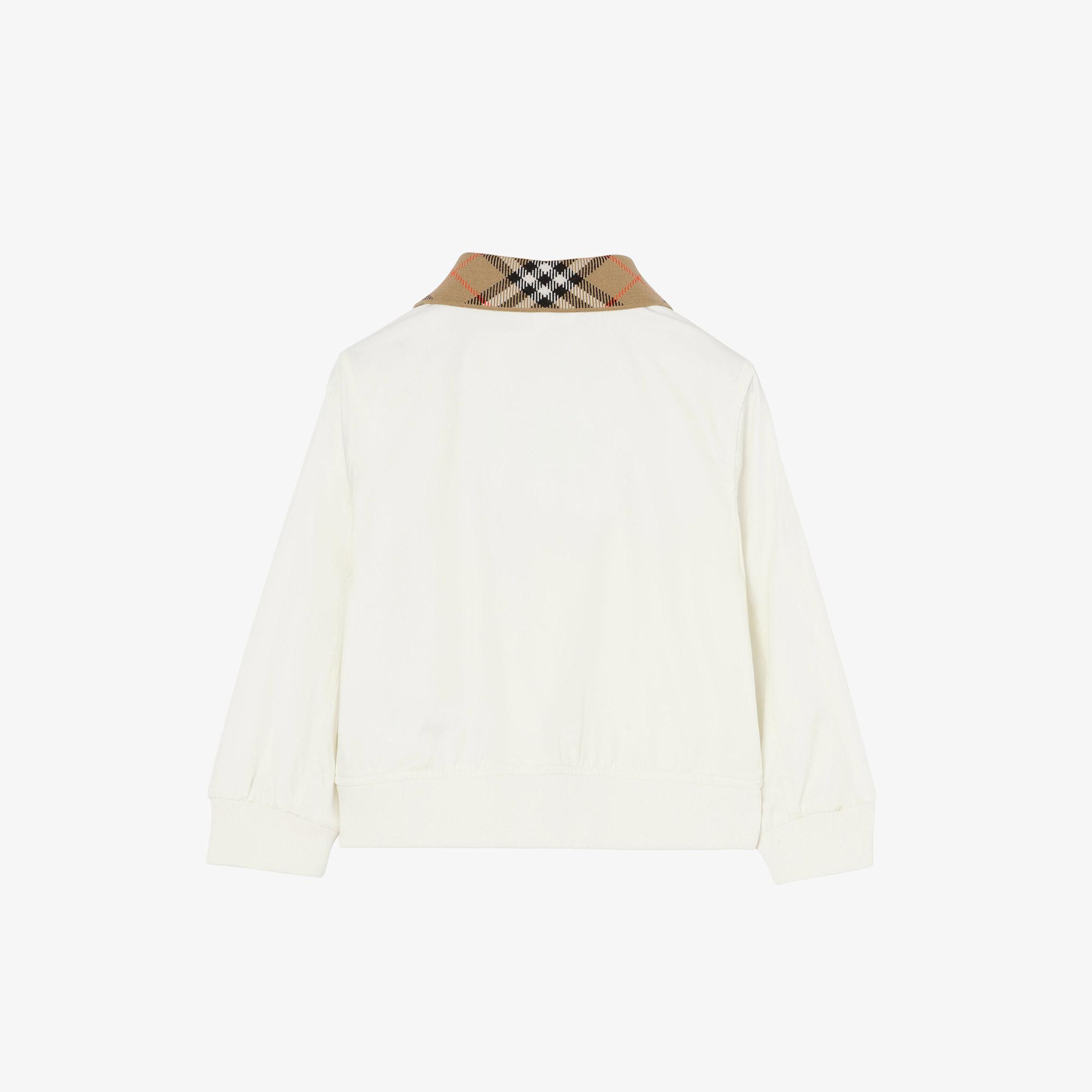 Burberry Hayfield Çocuk Beyaz Mont