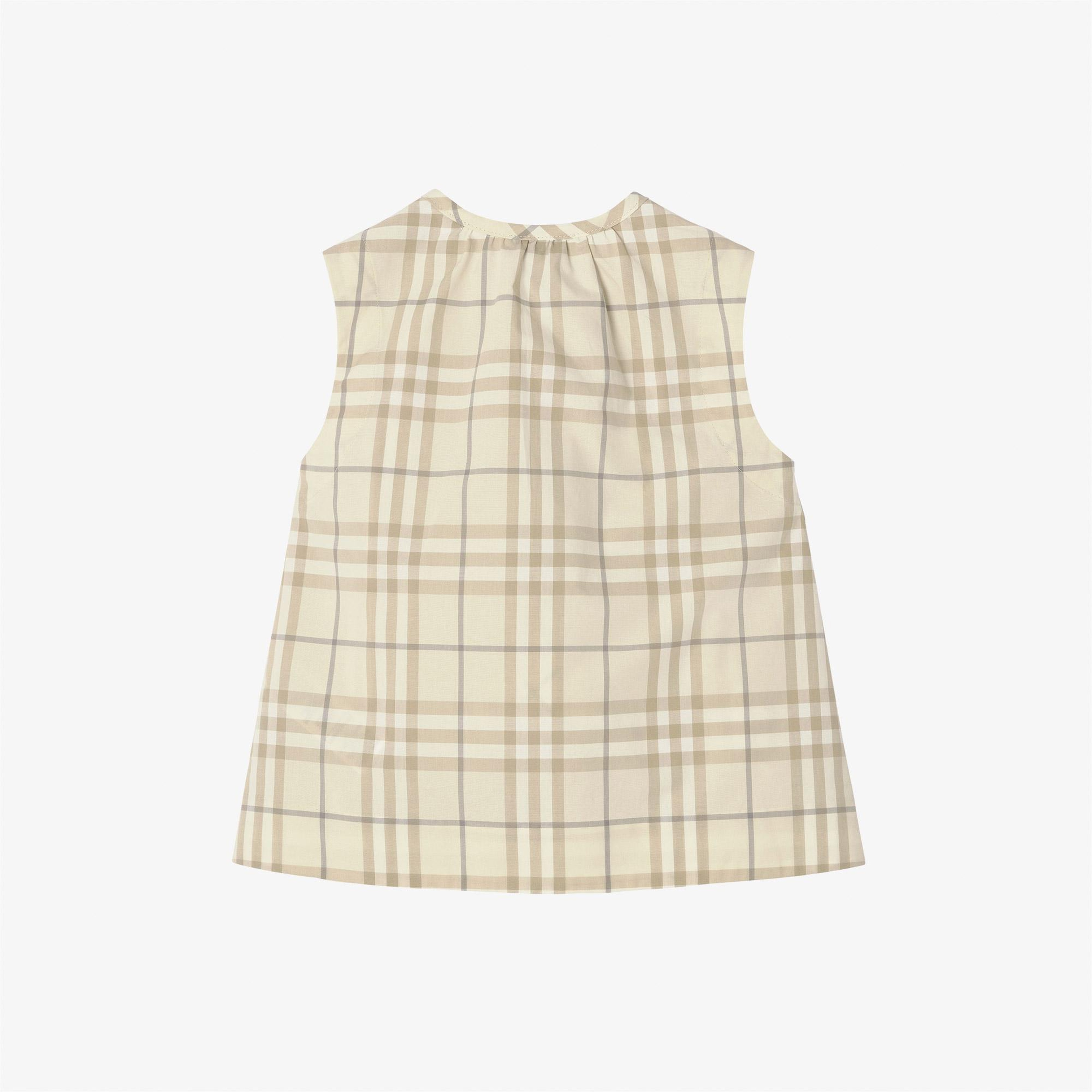 Burberry Check Hailey Çocuk Krem Gömlek