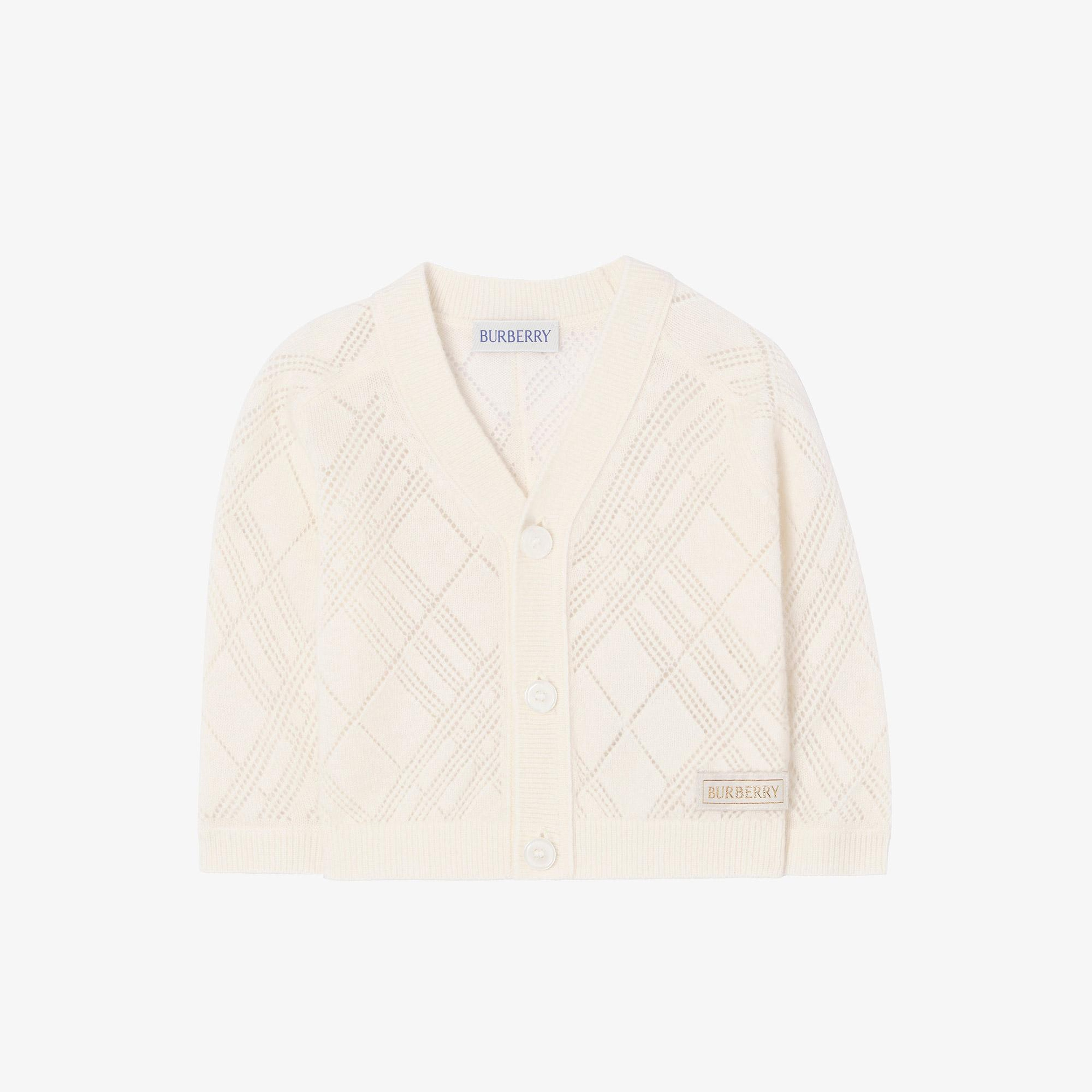 Burberry Cashmere Set Çocuk Beyaz Hediye Seti