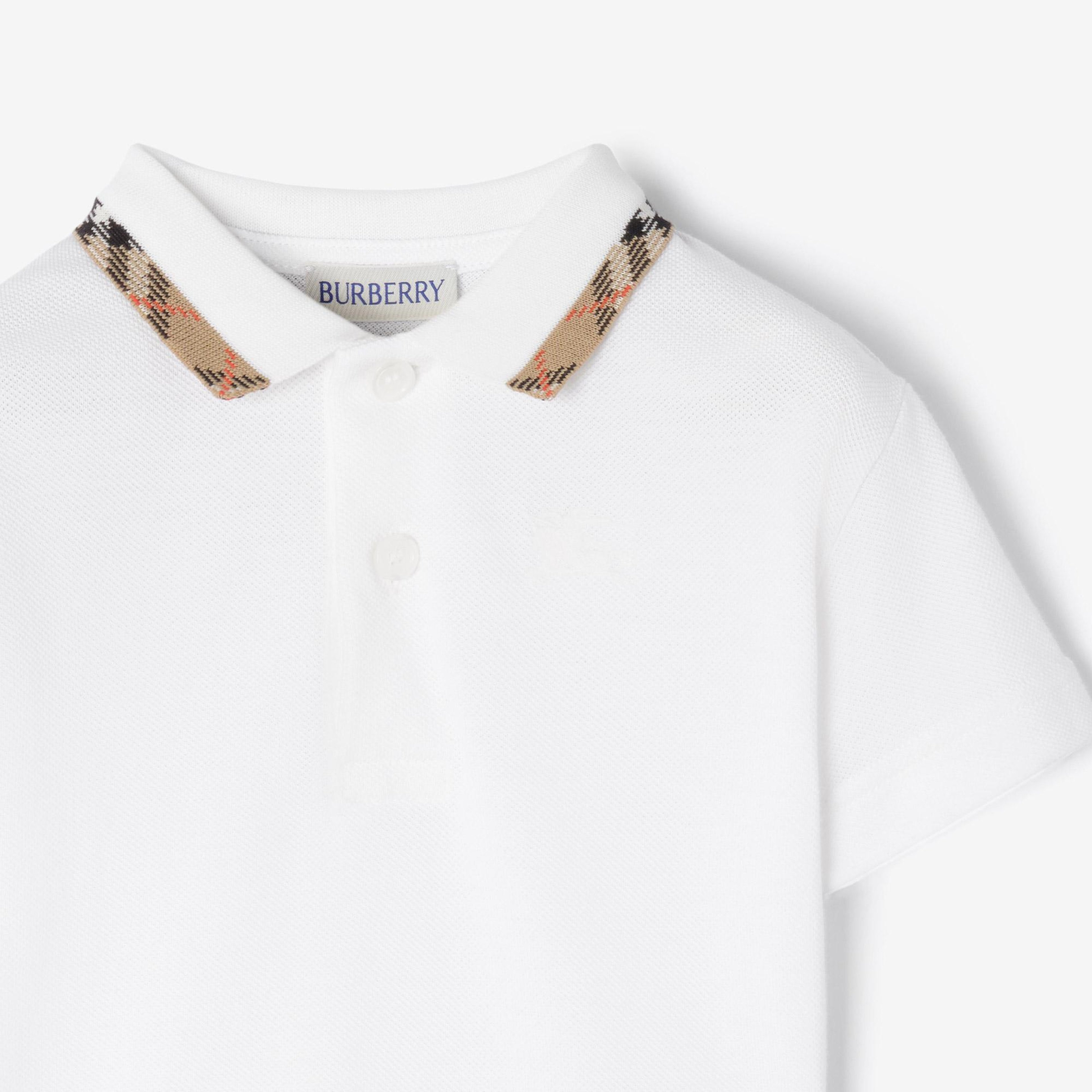 Burberry Johane Çocuk Beyaz Polo