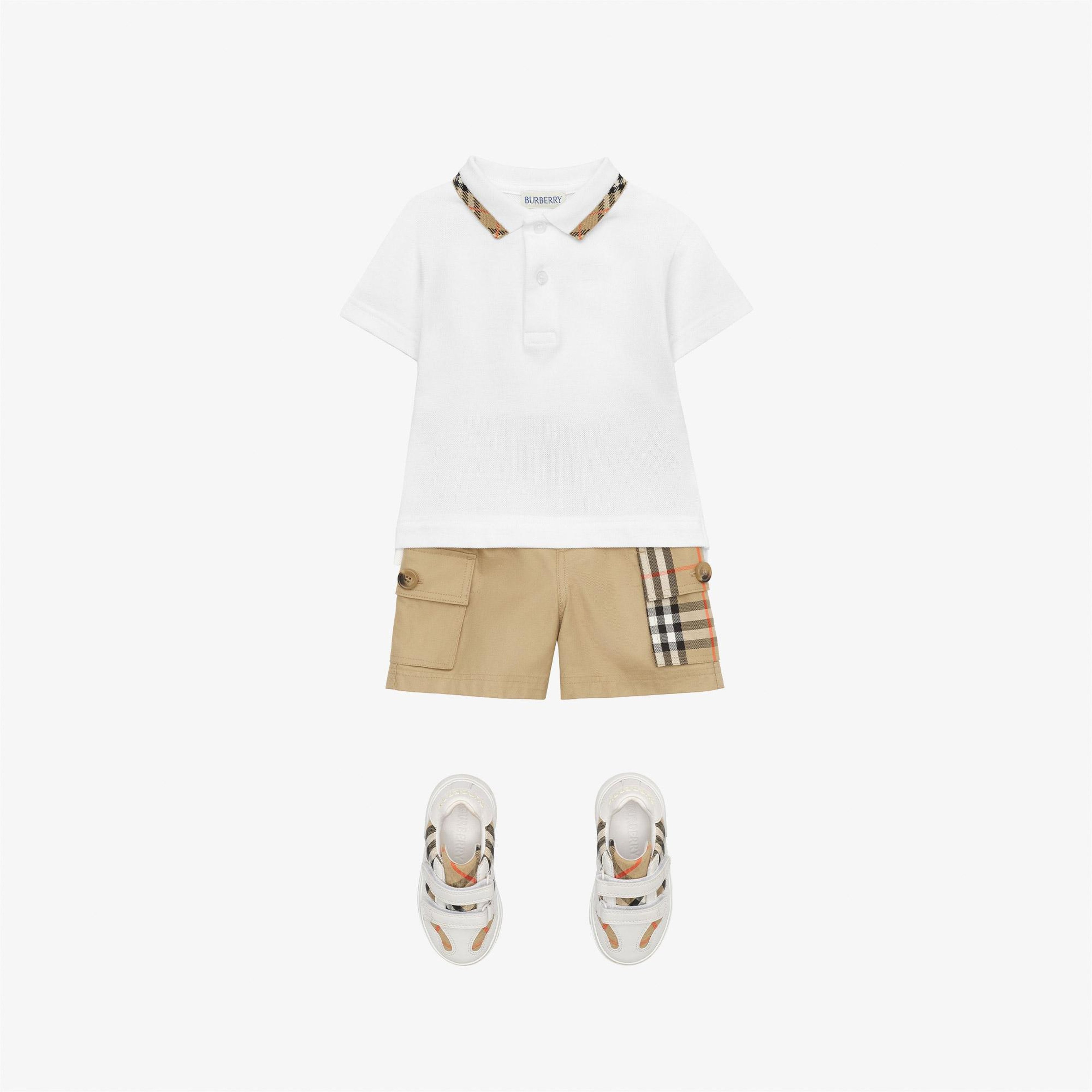 Burberry Johane Çocuk Beyaz Polo