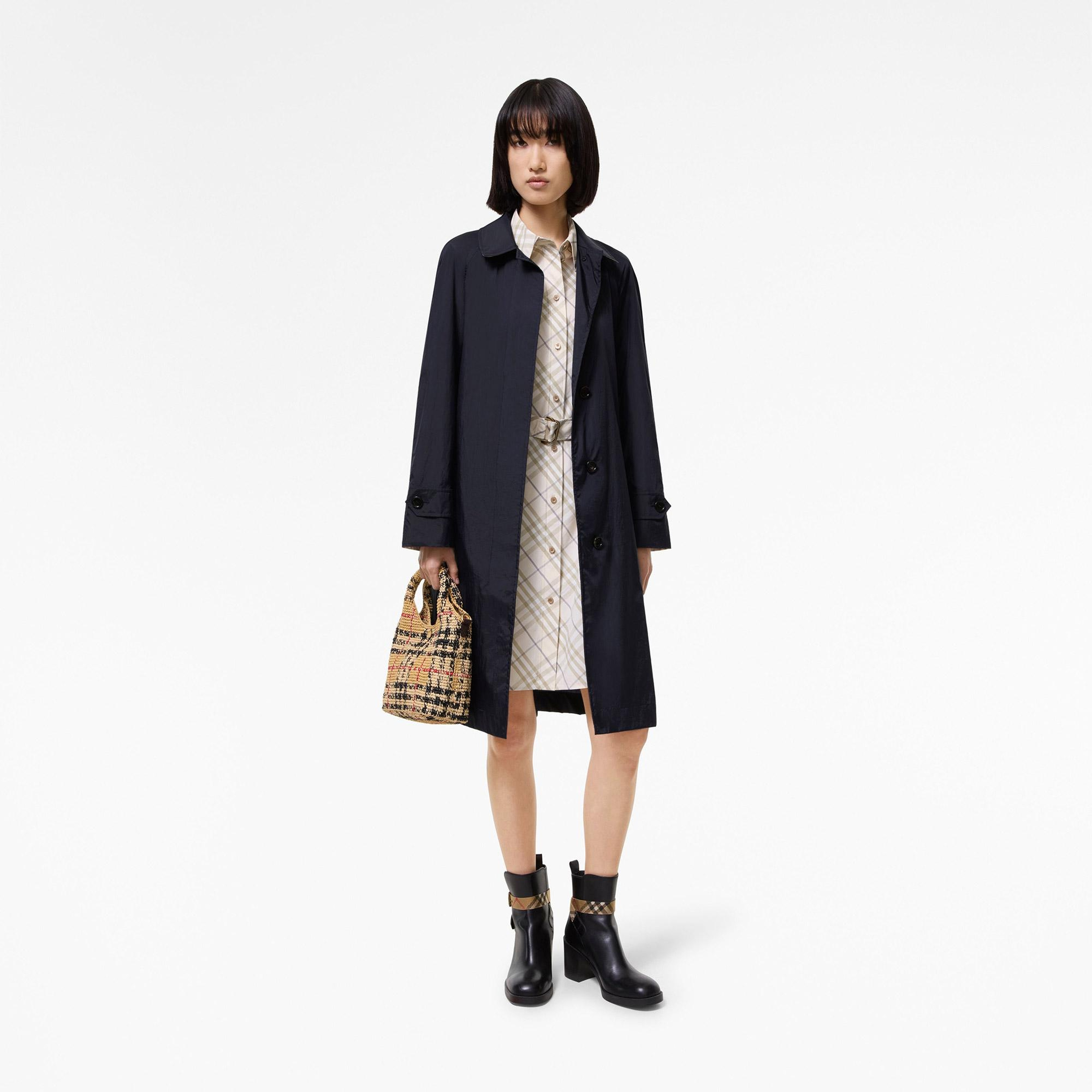 Burberry Tickhill Kadın Lacivert Pardesü