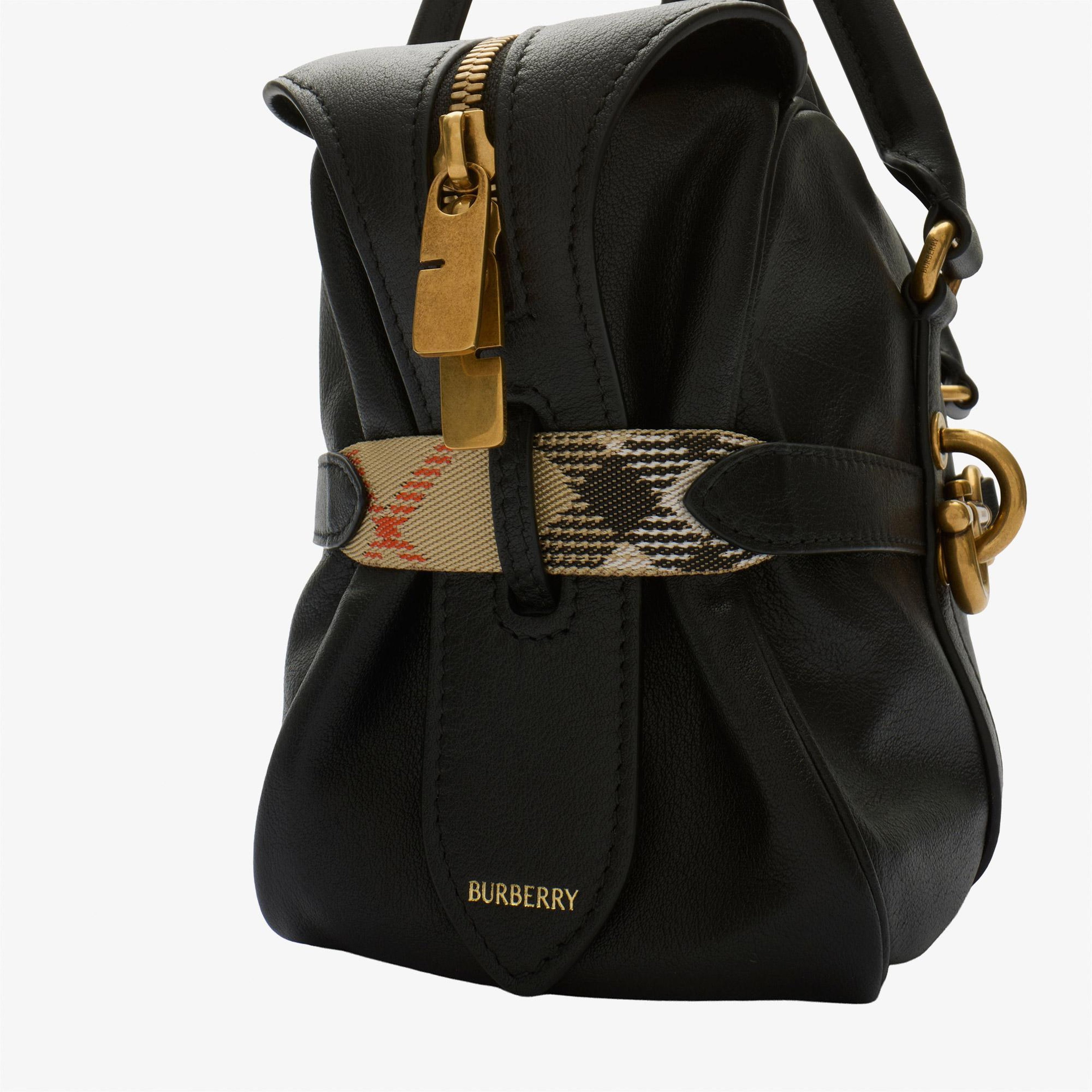 Burberry B Clip Duffle Kadın Siyah Omuz Çantası