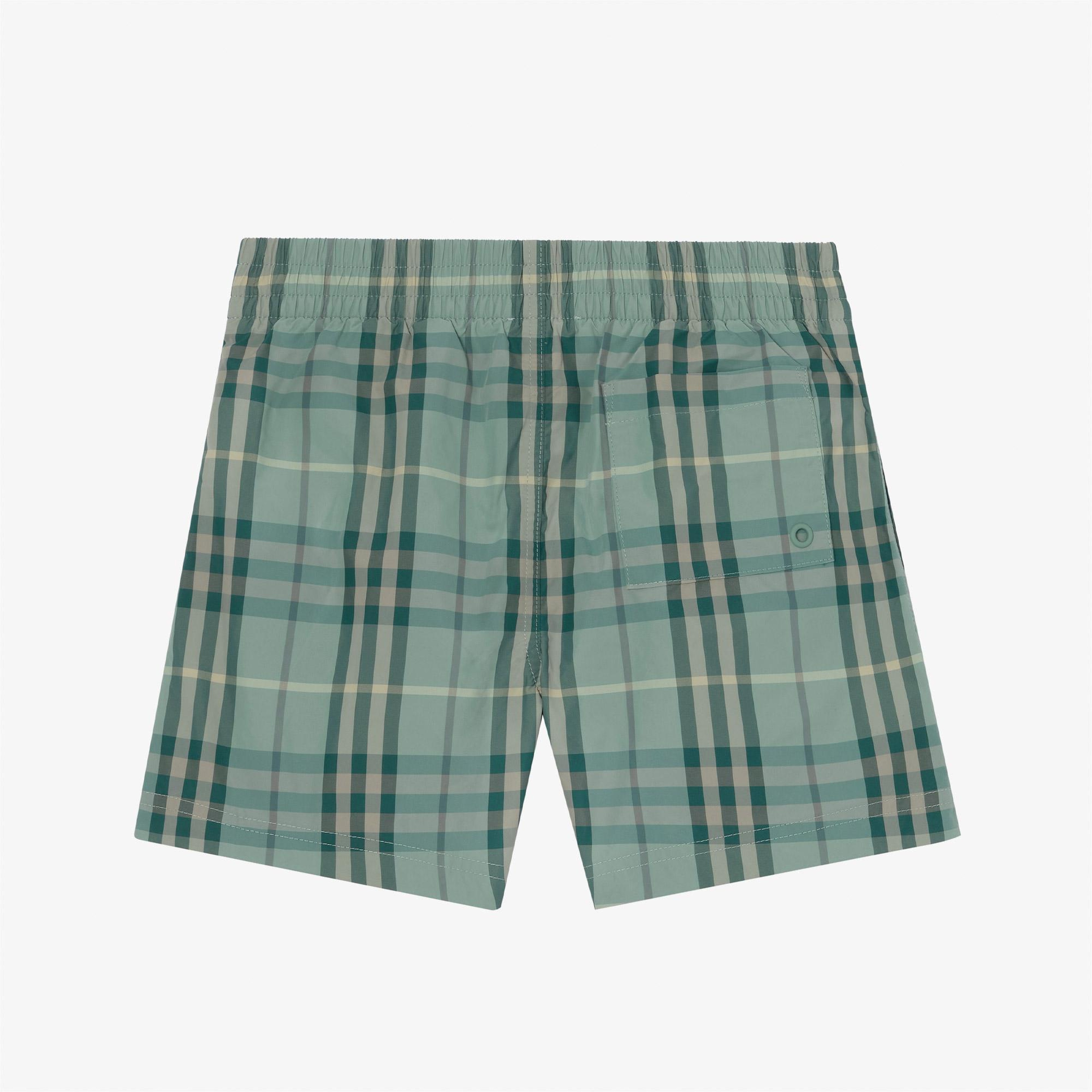 Burberry Atticus Check Çocuk Yeşil Mayo