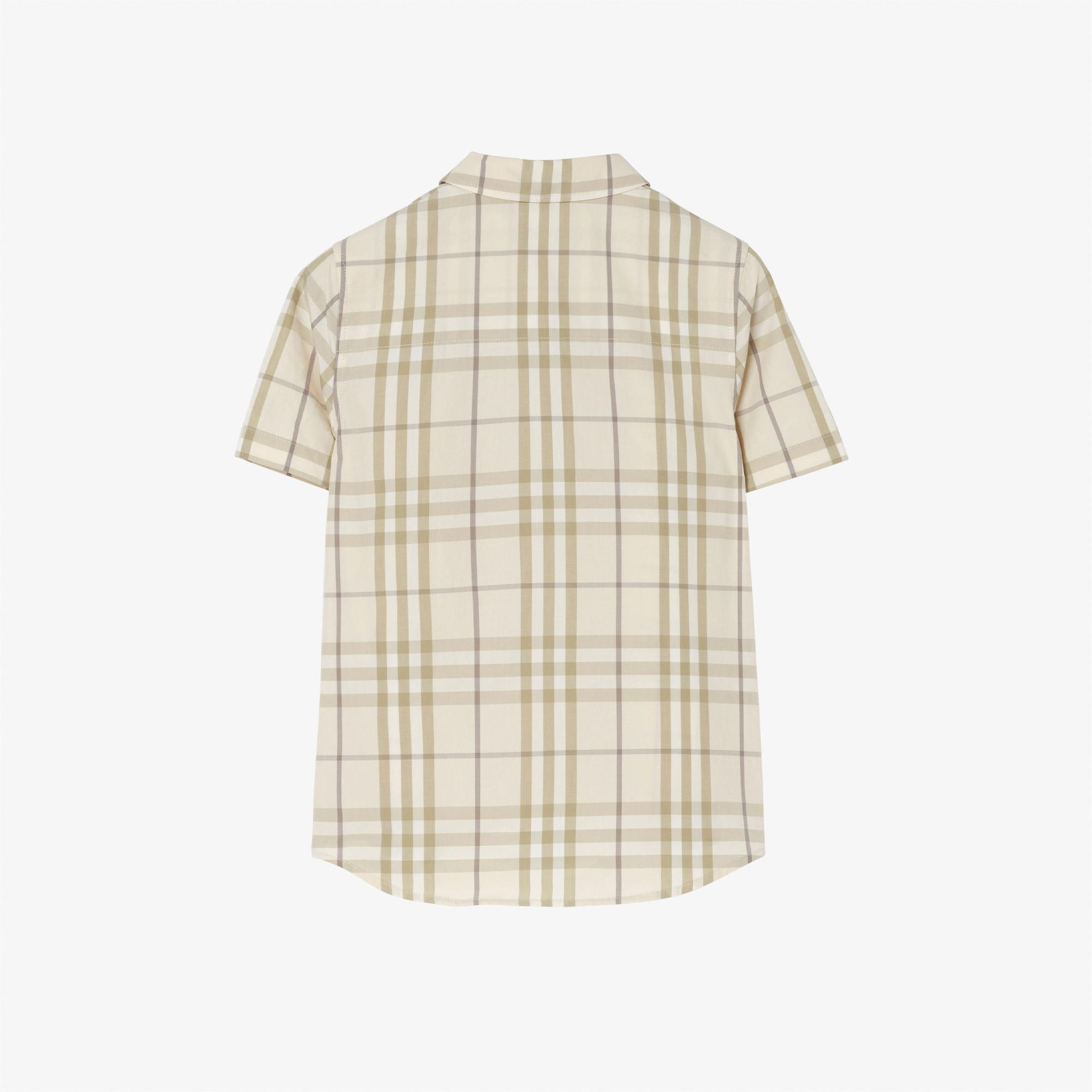 Burberry Owen Check Çocuk Krem Gömlek