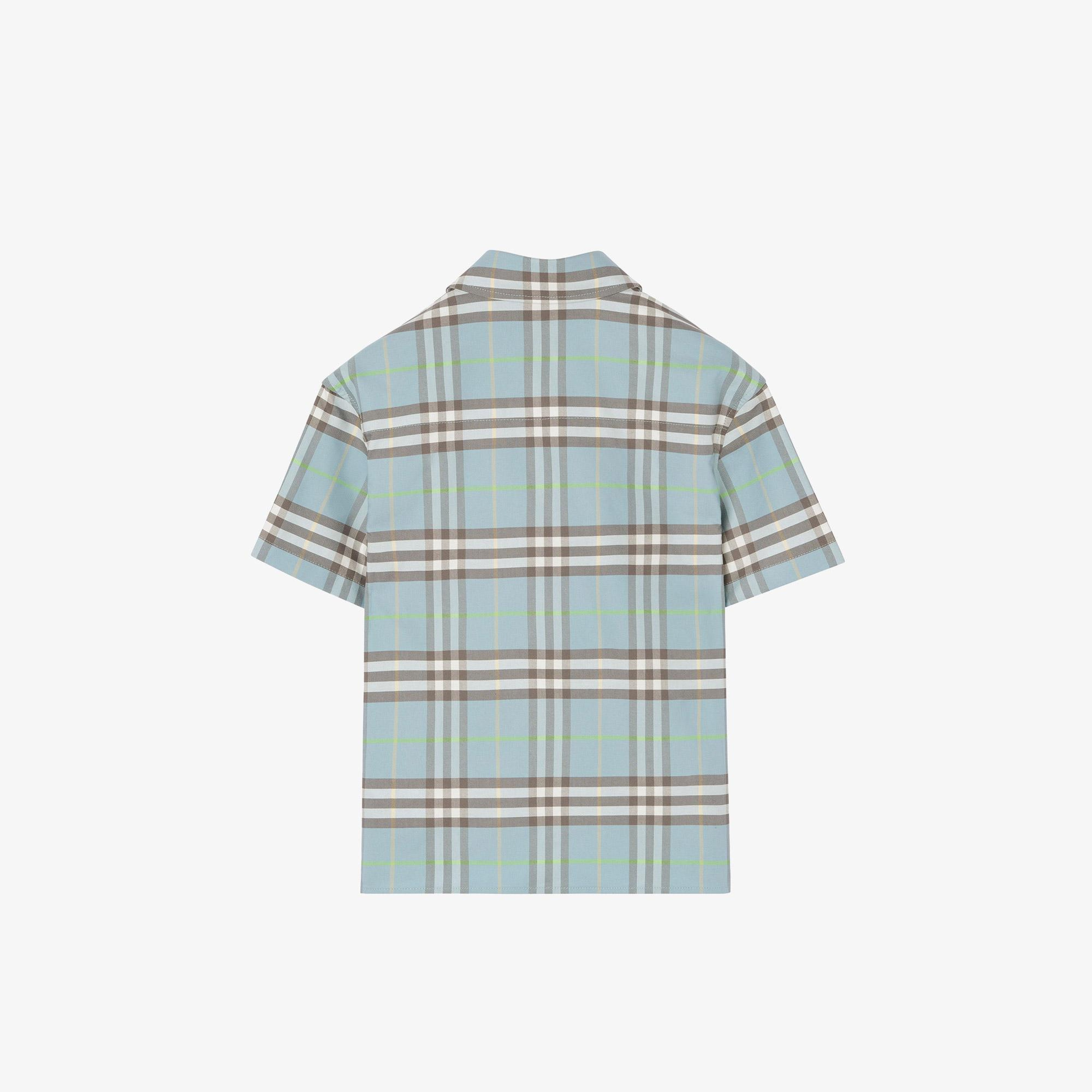 Burberry Billy Check Çocuk Mavi Gömlek