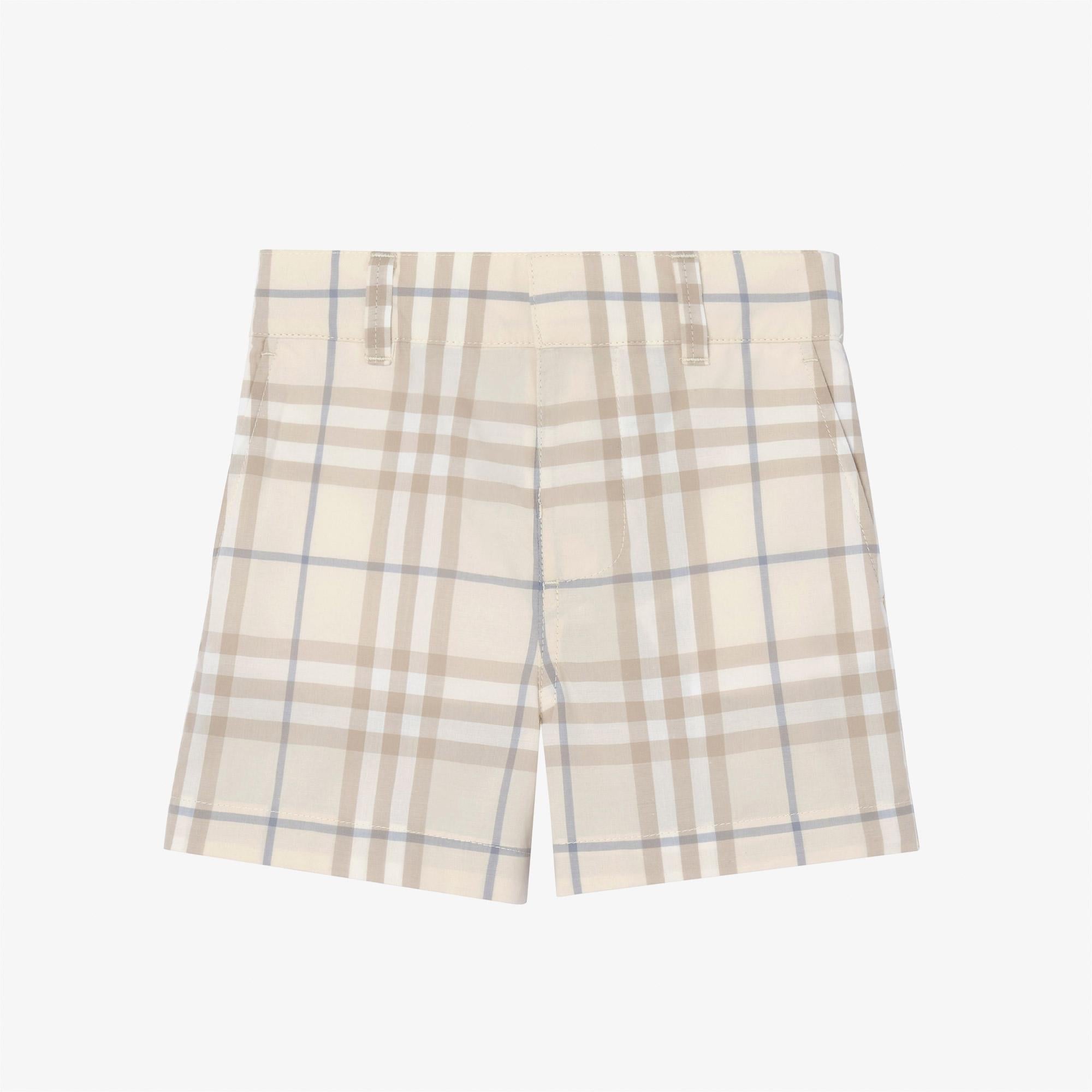 Burberry Oscar Check Çocuk Krem Şort