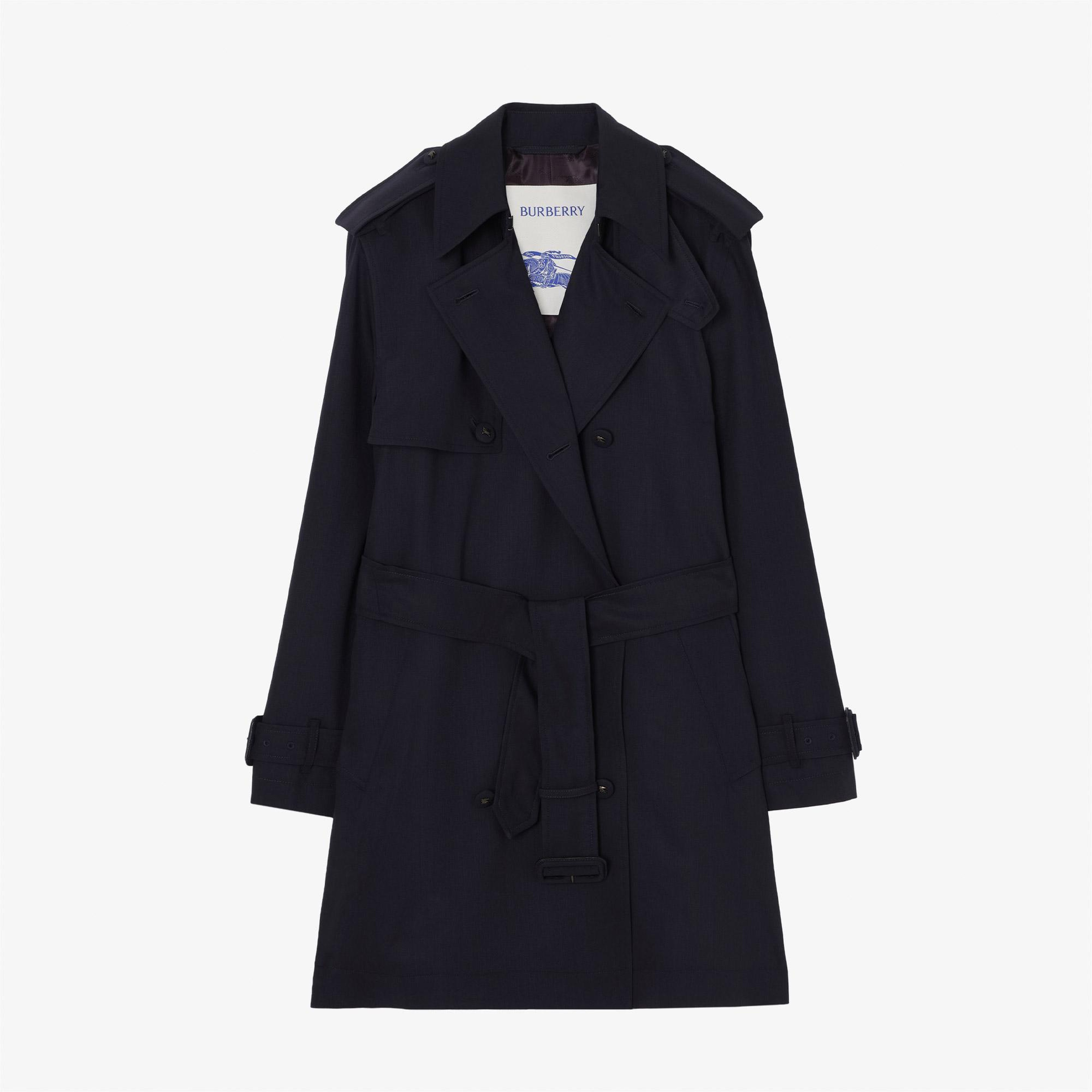 Burberry Latchmere Kadın Lacivert Kaban