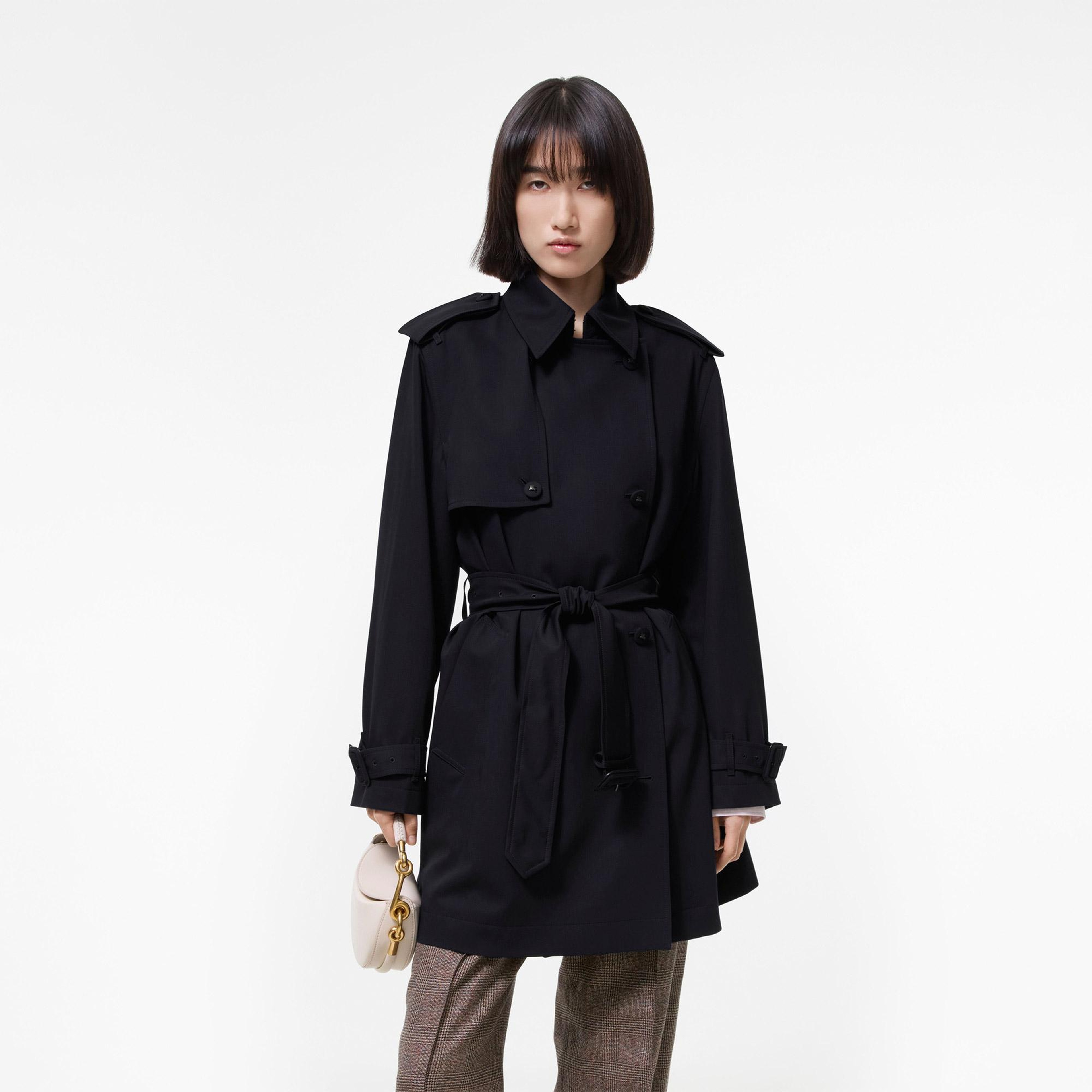 Burberry Latchmere Kadın Lacivert Kaban