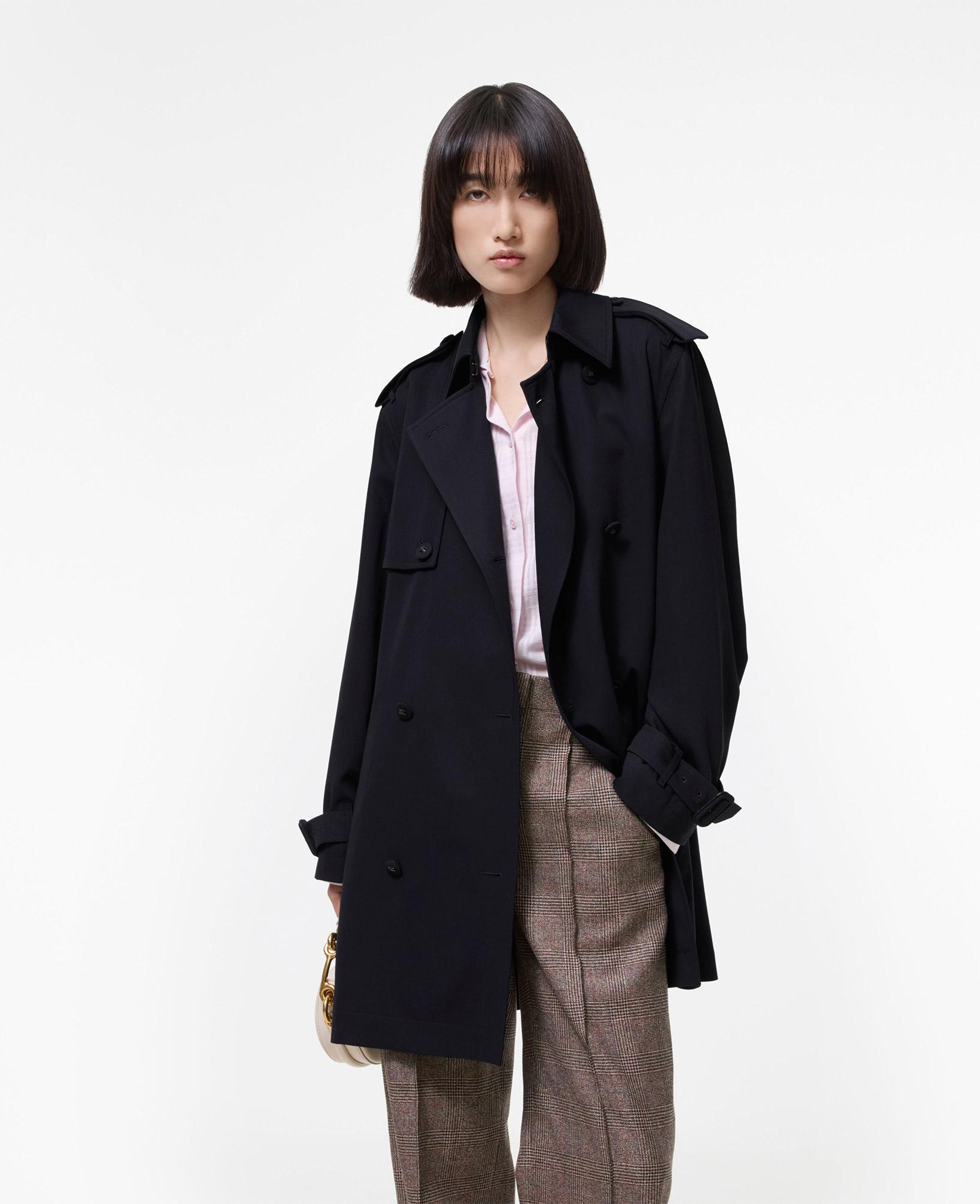 Burberry Latchmere Kadın Lacivert Kaban