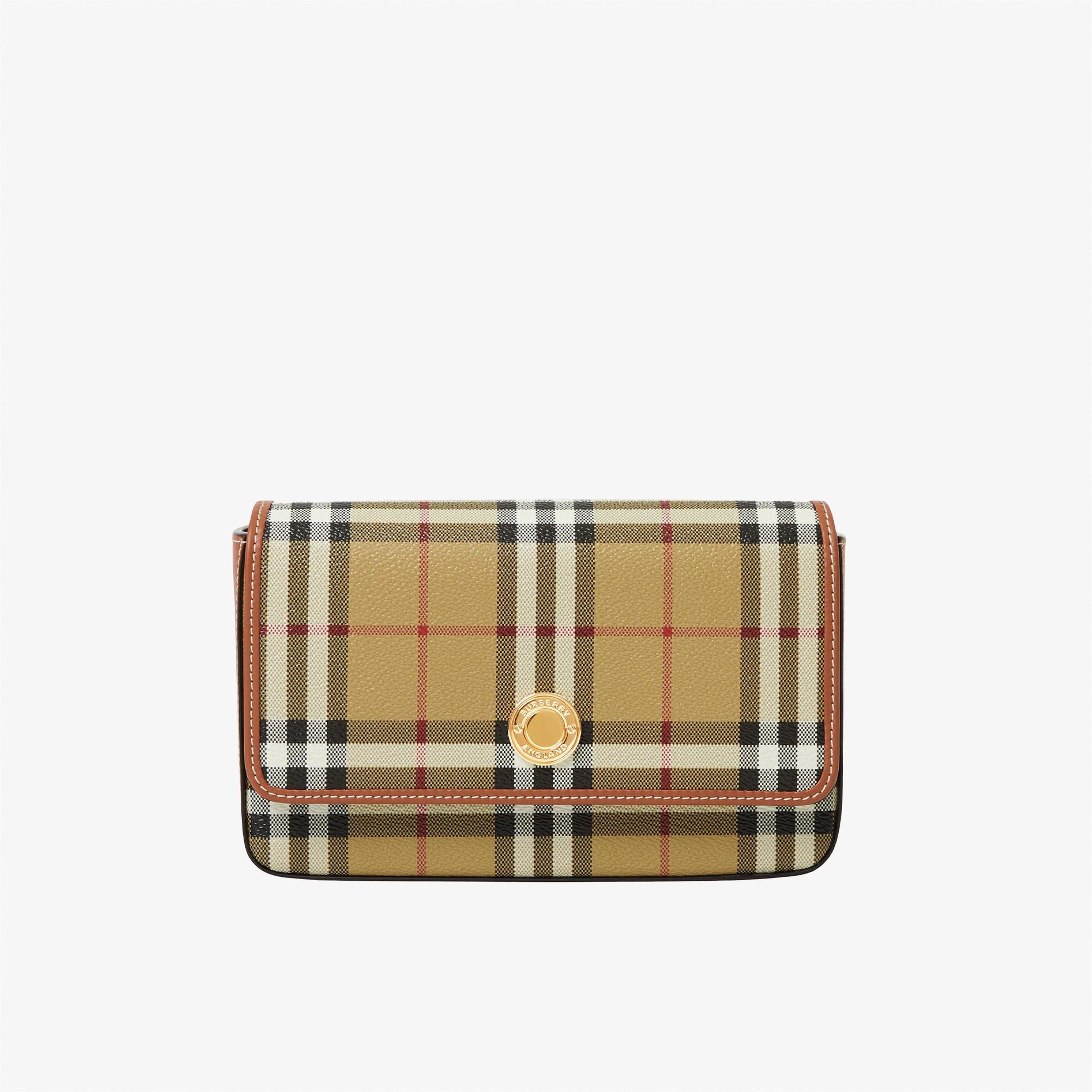 Burberry Hampshire Kadın Bej Omuz Çantası